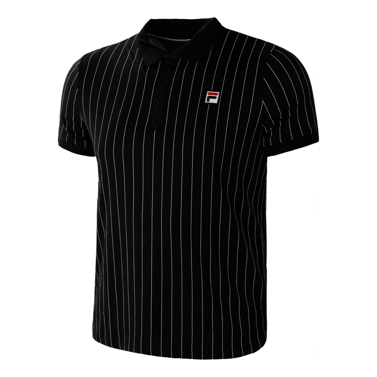 Fila Stripes Pólo Muži-Černá,Bílá Fila Stripes Pólo Muži-Černá,Bílá