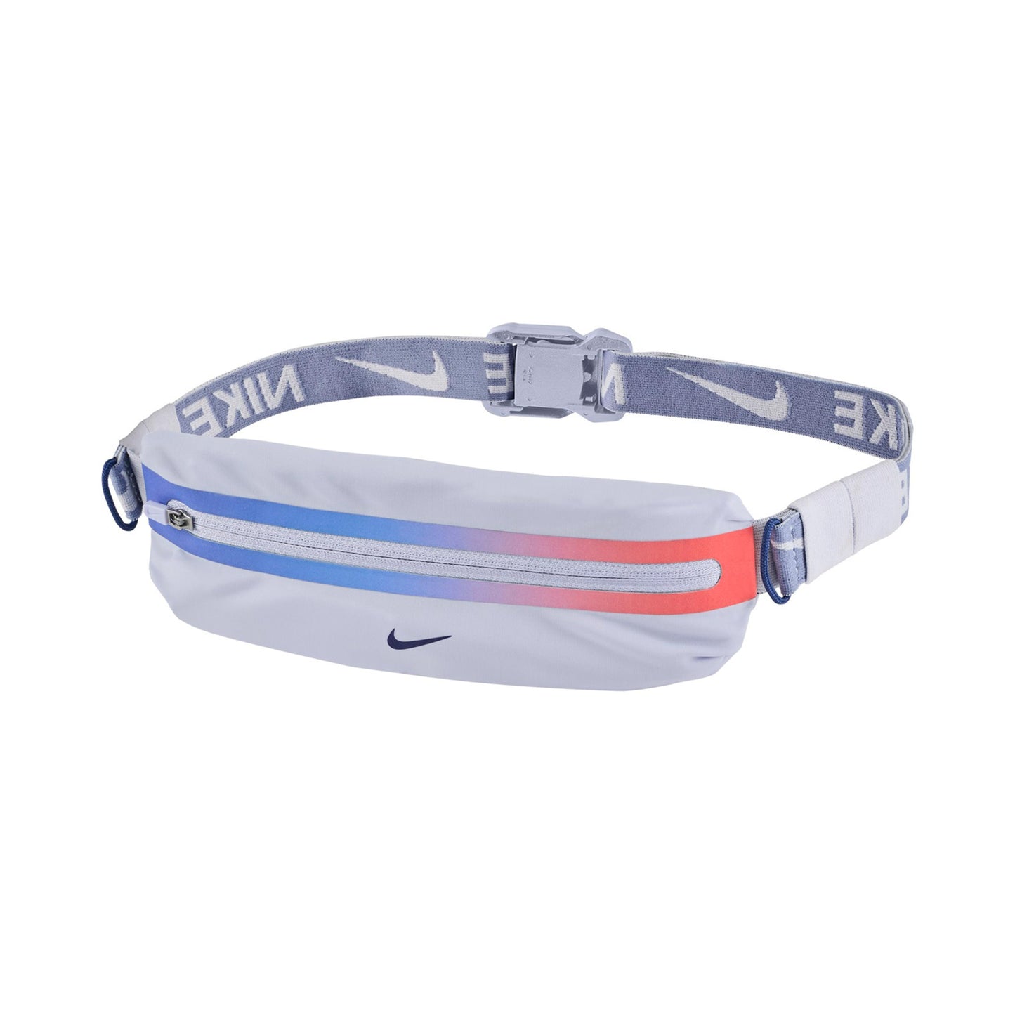Nike Slim Waistpack 4.0 Běžící pás - světle šedá, modrá Nike Slim Waistpack 4.0 Běžící pás - světle šedá, modrá
