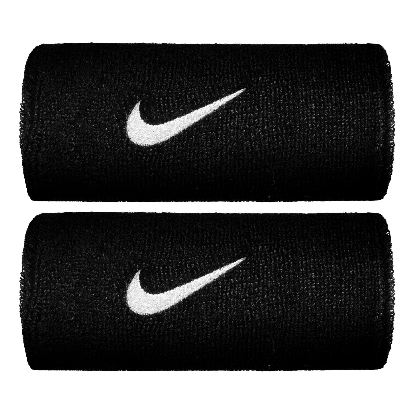 Nike Swoosh Doublewide Potítko 2ks V Baleni - Černá,Bílá Nike Swoosh Doublewide Potítko 2ks V Baleni - Černá,Bílá