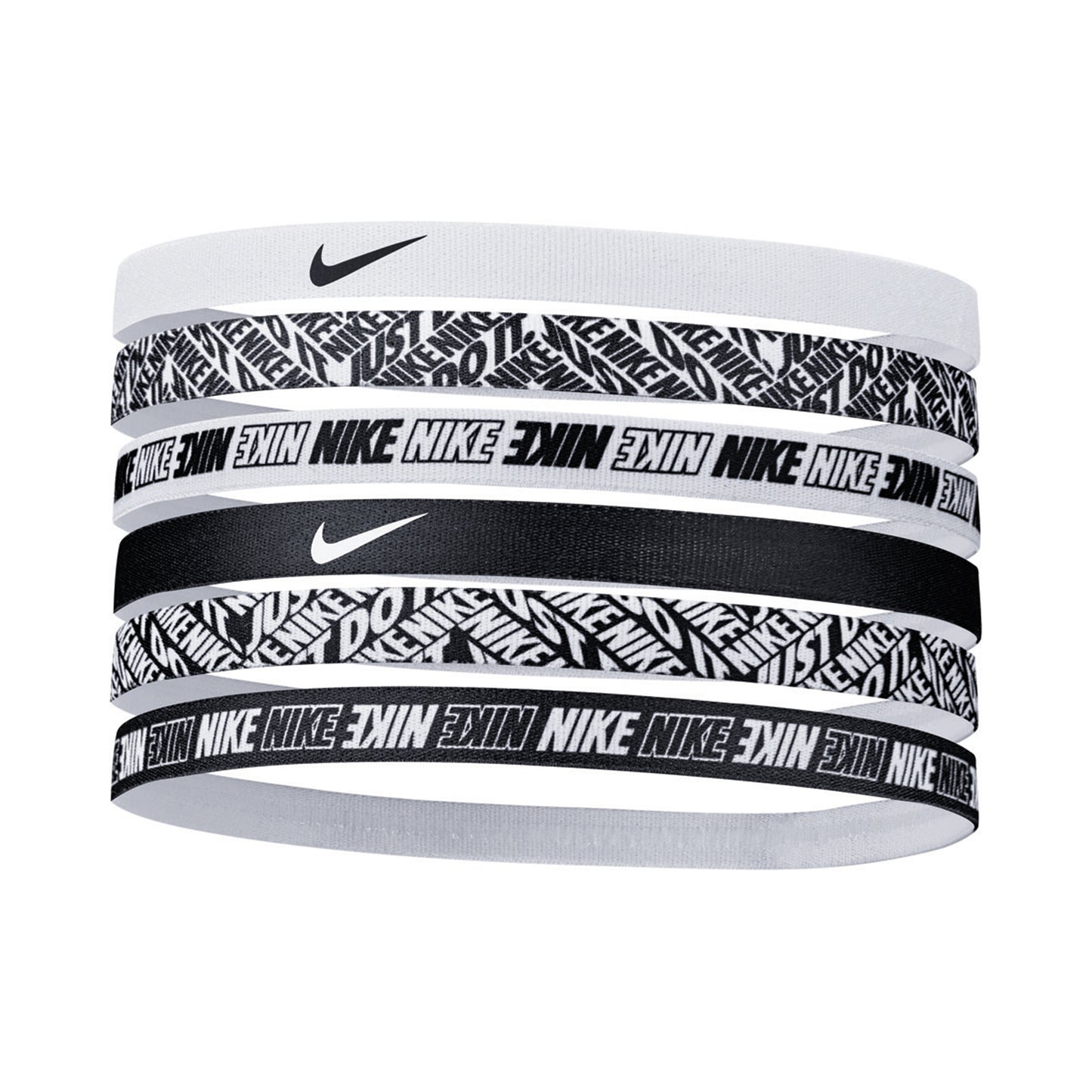 Nike Printed Čelenka 6ks Balení-Bílá,Černá Nike Printed Čelenka 6ks Balení-Bílá,Černá