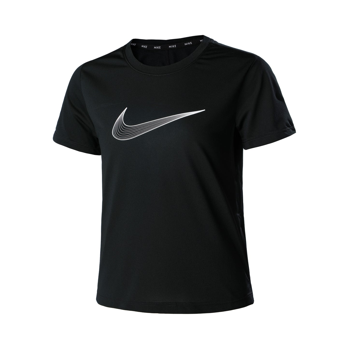 Nike Dri-Fit One Graphic Tričko Dívky - Černá,Bílá Nike Dri-Fit One Graphic Tričko Dívky - Černá,Bílá