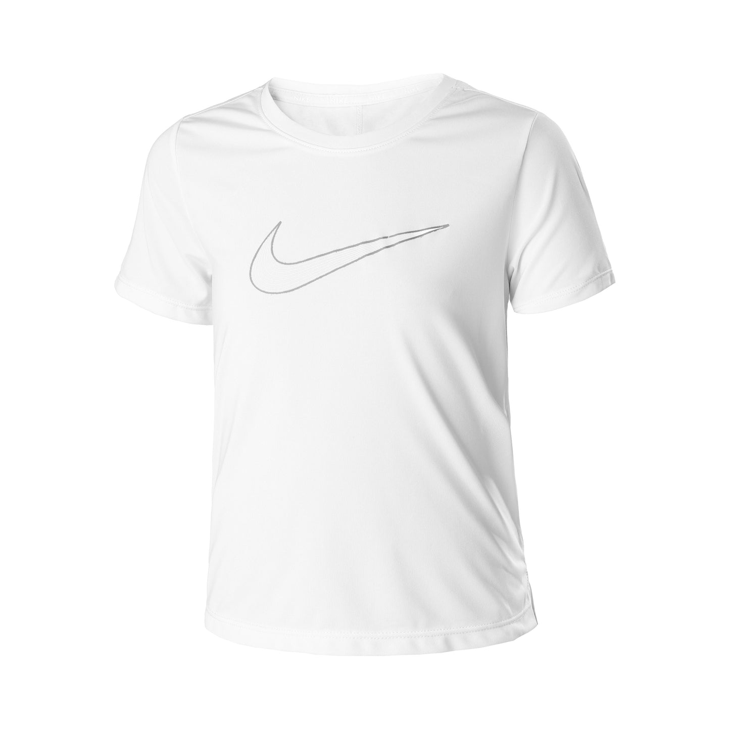 Nike Dri-Fit One Graphic Tričko Dívky - Bílá,Černá Nike Dri-Fit One Graphic Tričko Dívky - Bílá,Černá