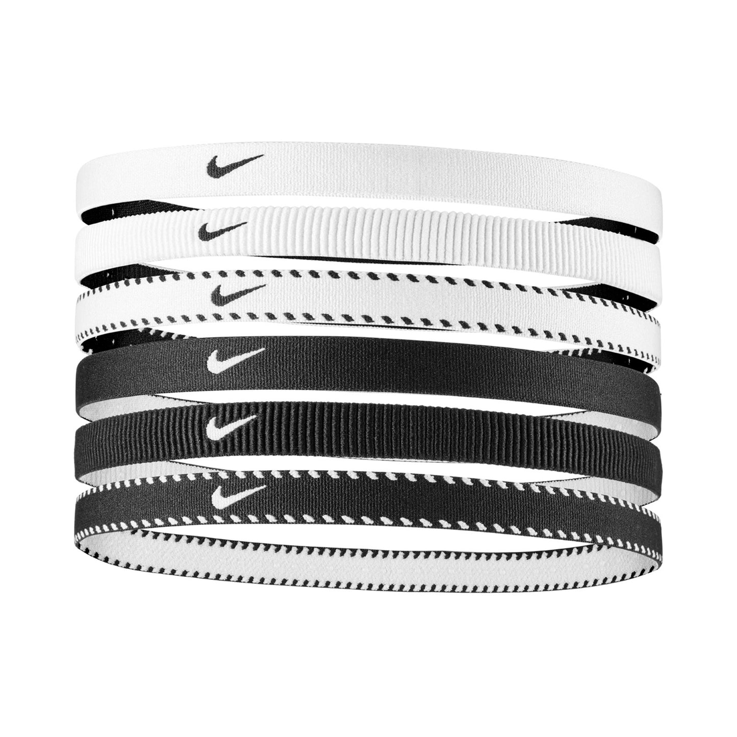 Nike Nike Flex Classic Čelenka 6ks Balení-Bílá,Černá Nike Nike Flex Classic Čelenka 6ks Balení-Bílá,Černá