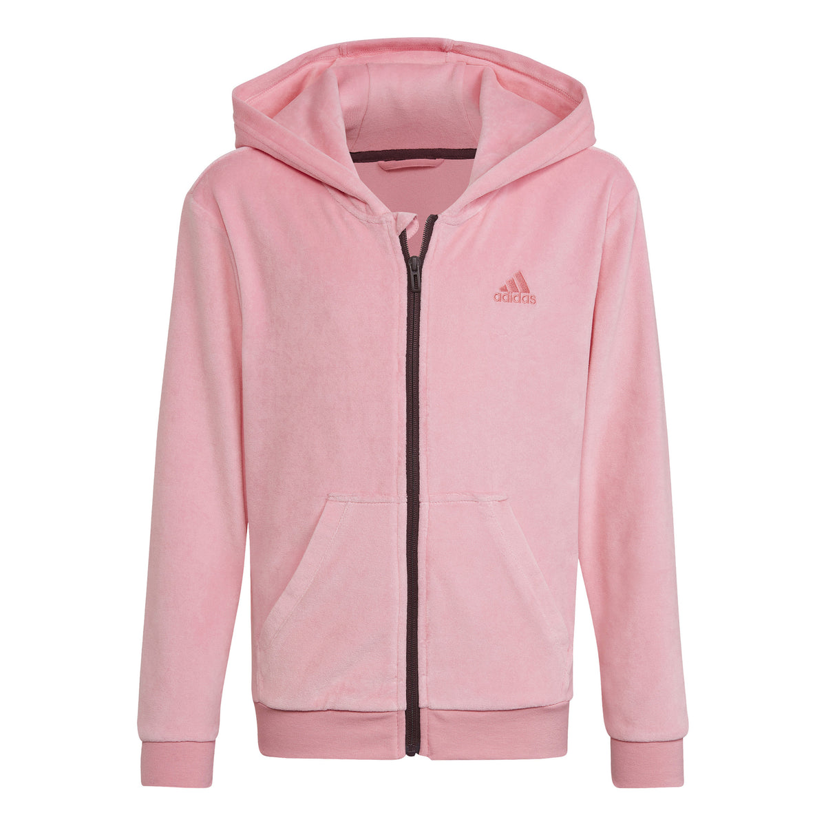 adidas Lounge Mikina s kapucí Dívky - růžová, adidas Lounge Mikina s kapucí Dívky - růžová,