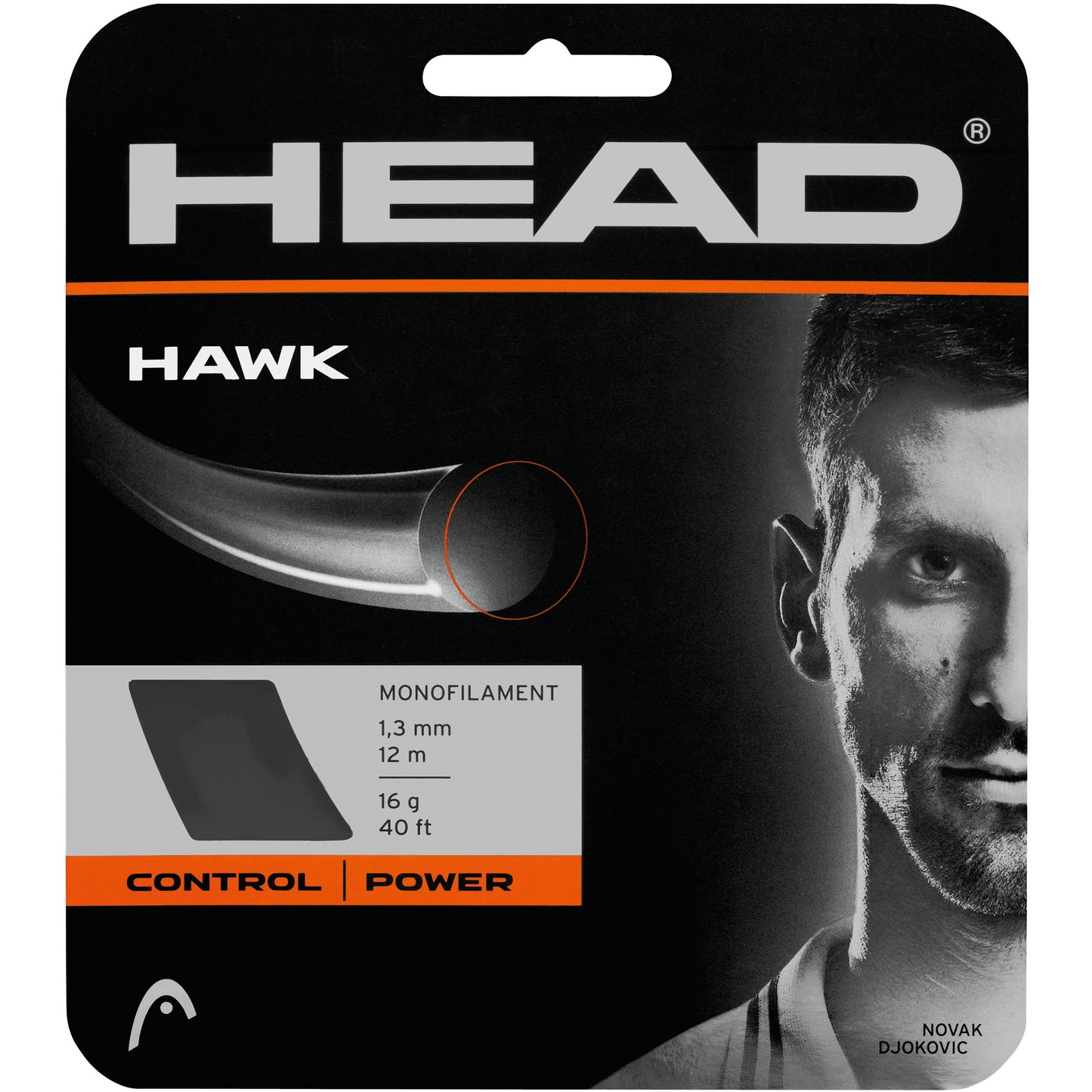 HEAD Hawk Výpletová Sada 12m-Šedá HEAD Hawk Výpletová Sada 12m-Šedá