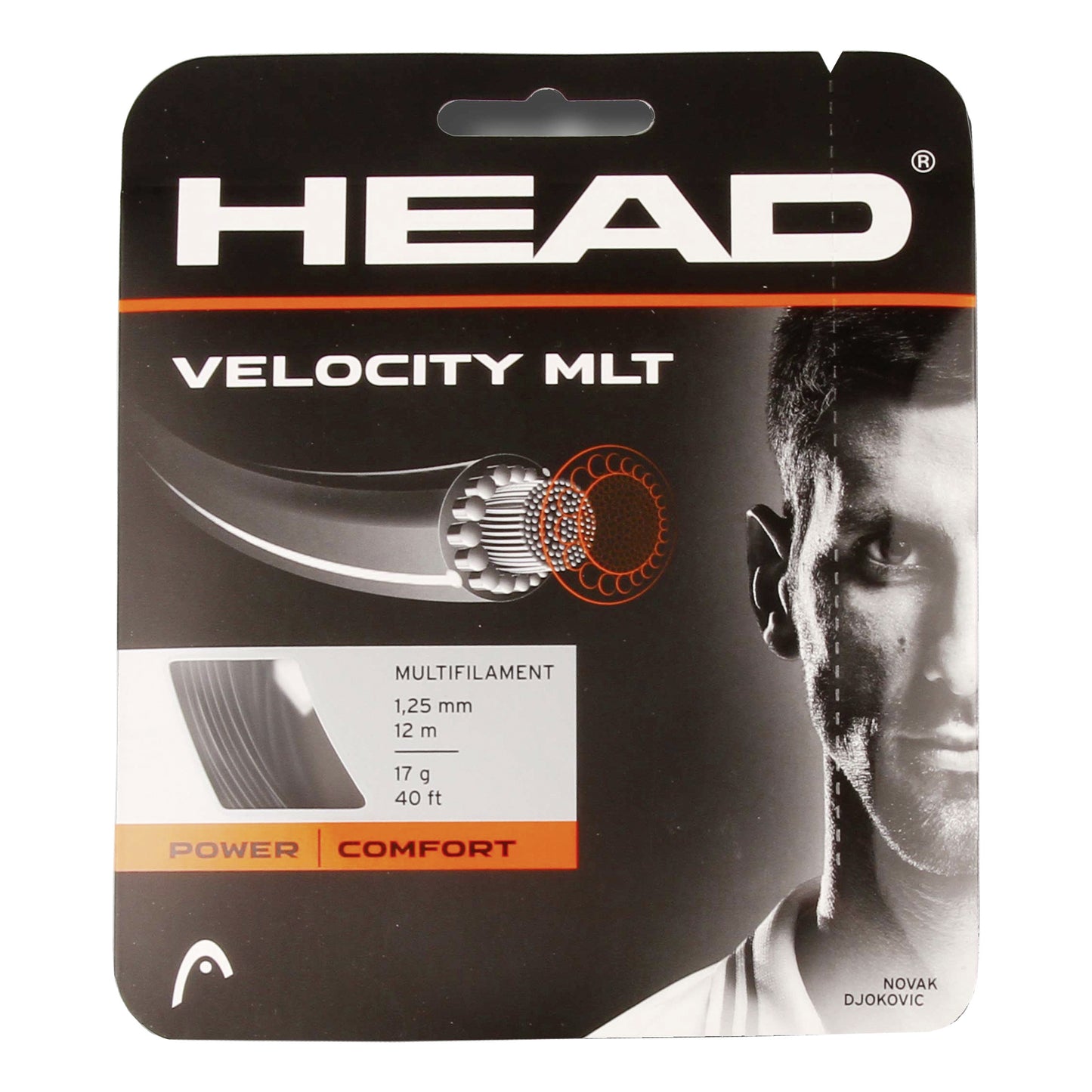 HEAD Velocity MLT Výpletová Sada 12m-Černá HEAD Velocity MLT Výpletová Sada 12m-Černá