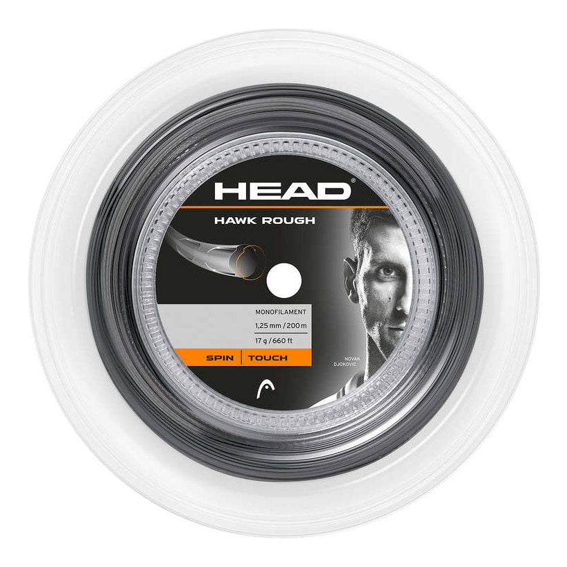 HEAD Hawk Rough Výplet - role 200m - antrazitová HEAD Hawk Rough Výplet - role 200m - antrazitová