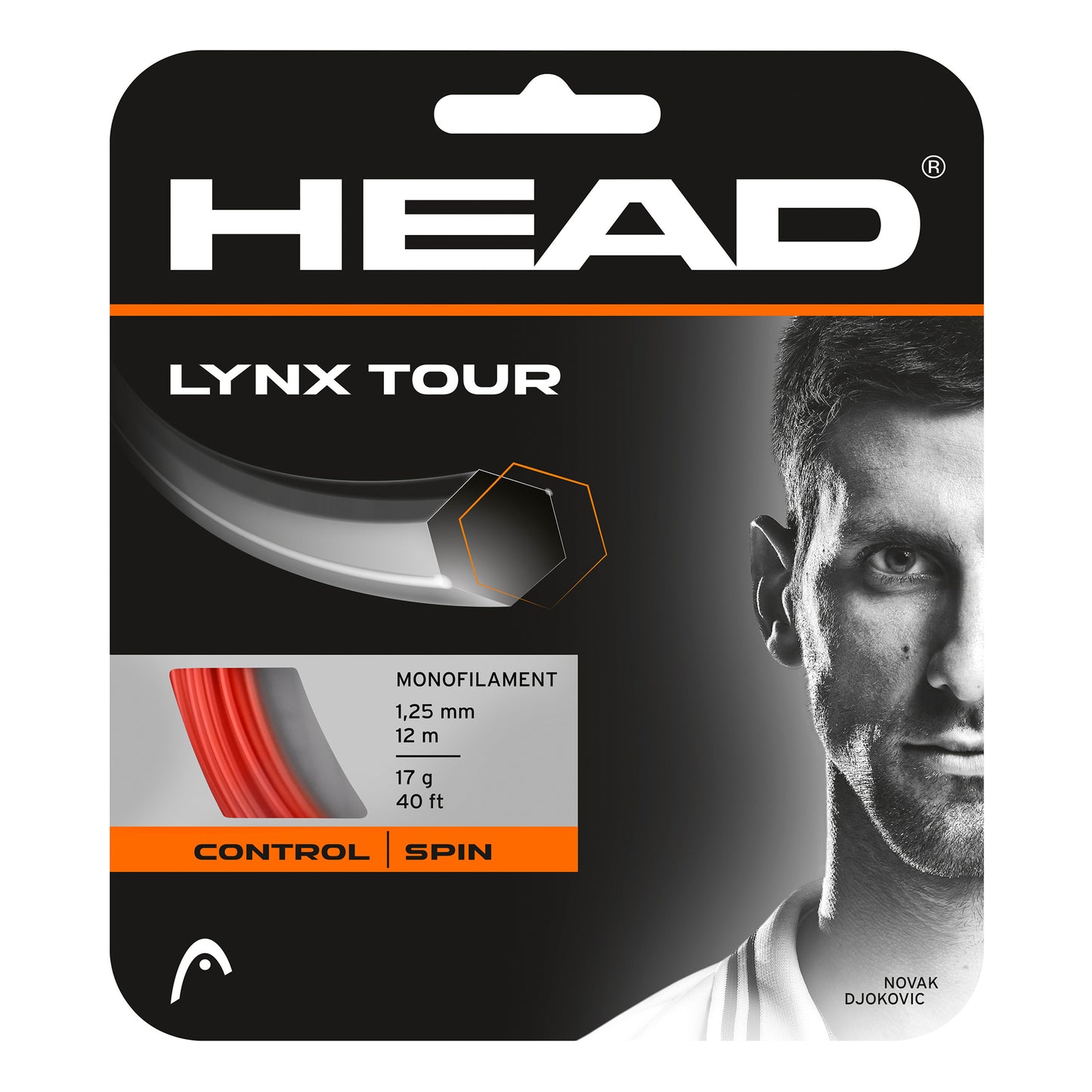 HEAD Lynx Tour Výpletová Sada 12m-Oranžová HEAD Lynx Tour Výpletová Sada 12m-Oranžová