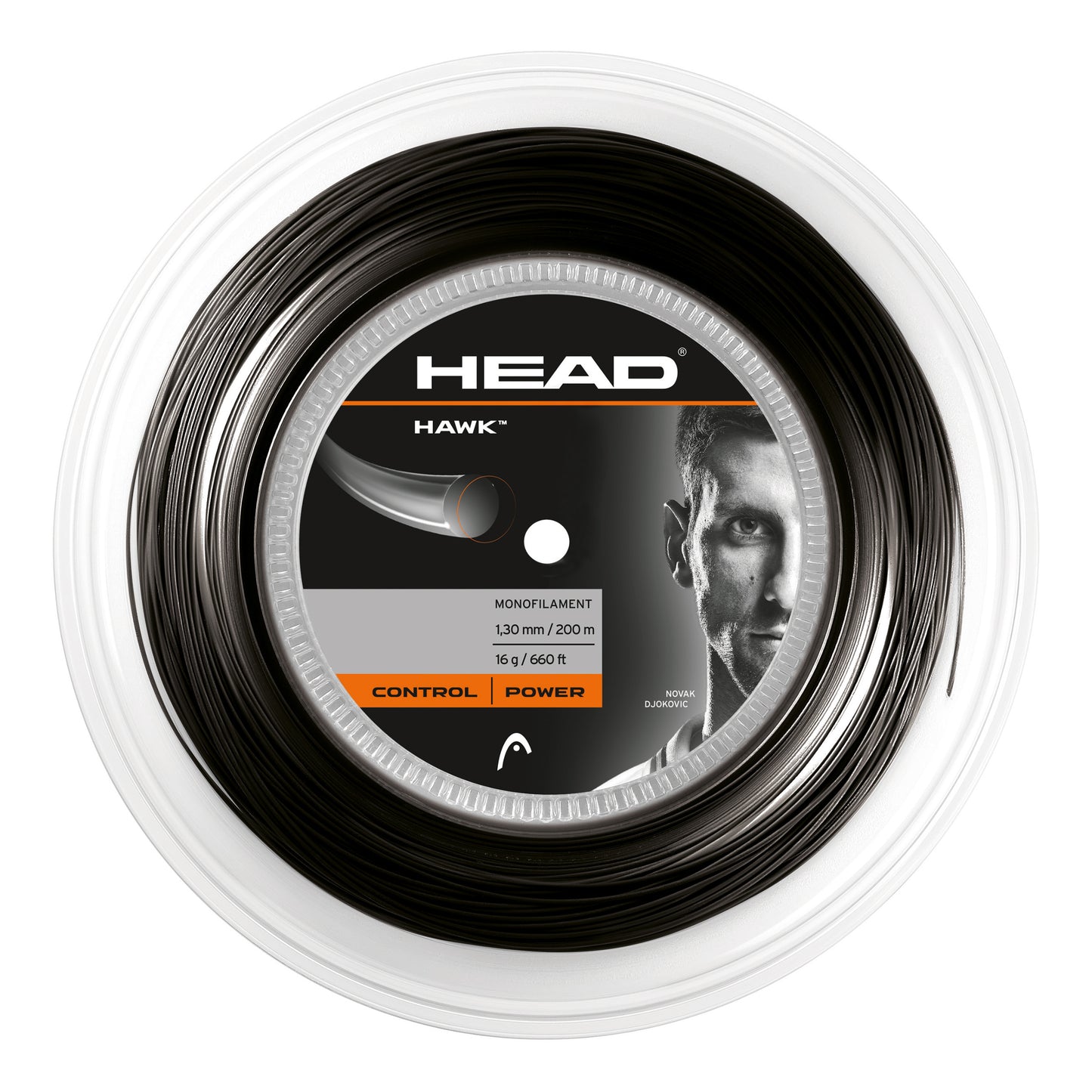 HEAD Hawk Výplet - Role 200m - Černá HEAD Hawk Výplet - Role 200m - Černá