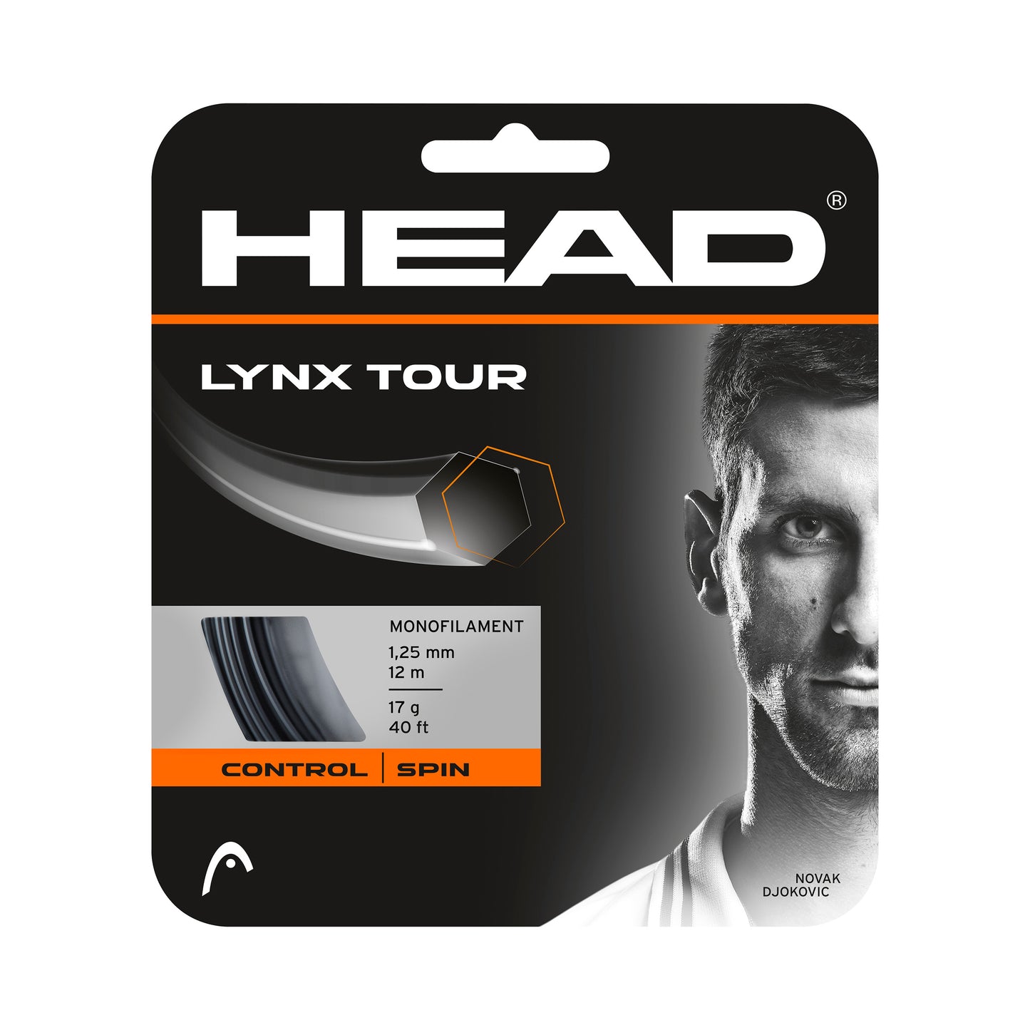 HEAD Lynx Tour Výpletová Sada 12m-Černá HEAD Lynx Tour Výpletová Sada 12m-Černá
