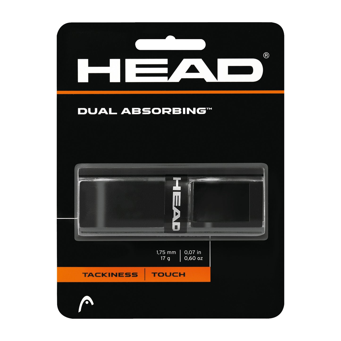 HEAD Dual Absorbing 1ks V Balení-Černá HEAD Dual Absorbing 1ks V Balení-Černá