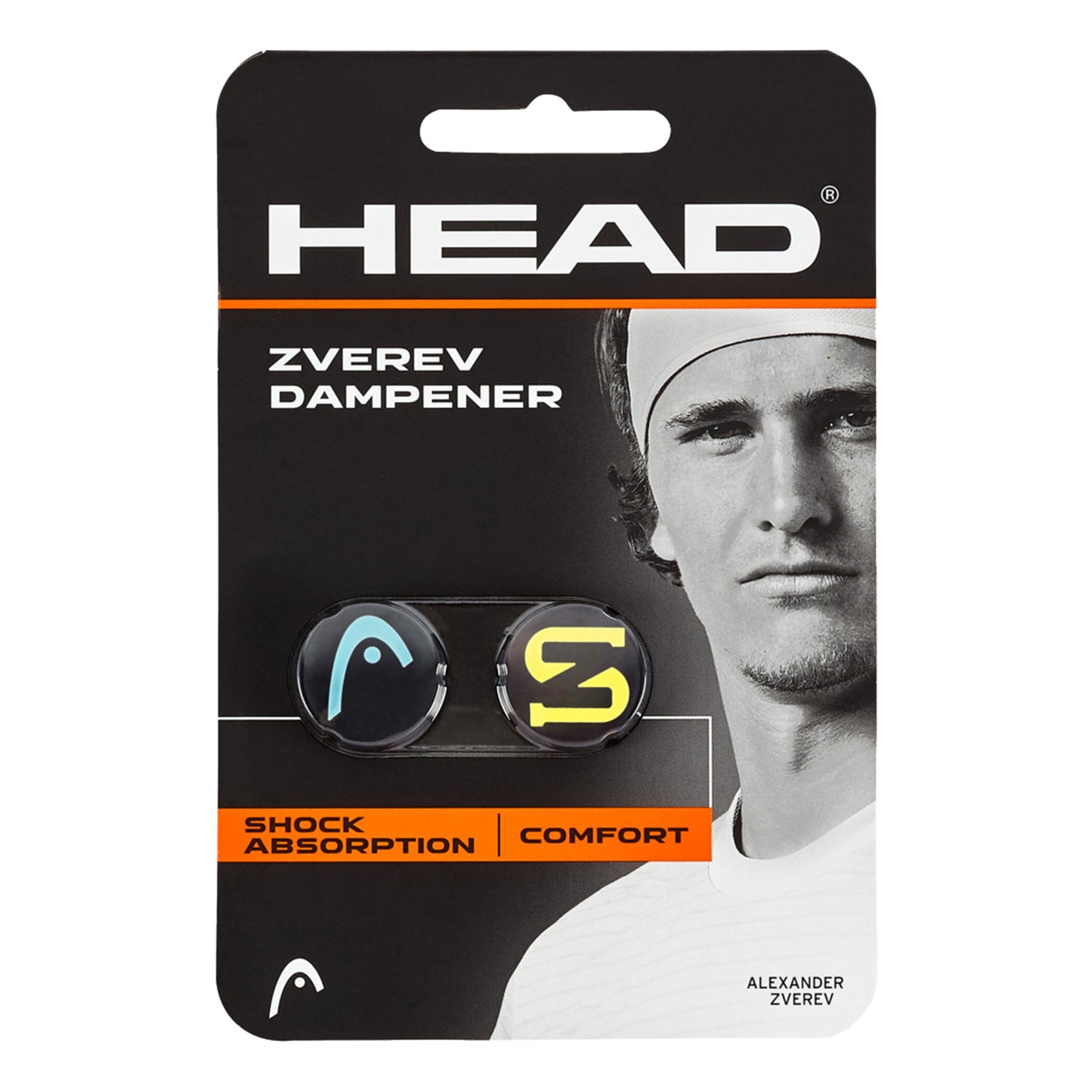 HEAD Zverev Tlumítko Vibrací 2ks V Baleni - Modrá,Žlutá HEAD Zverev Tlumítko Vibrací 2ks V Baleni - Modrá,Žlutá