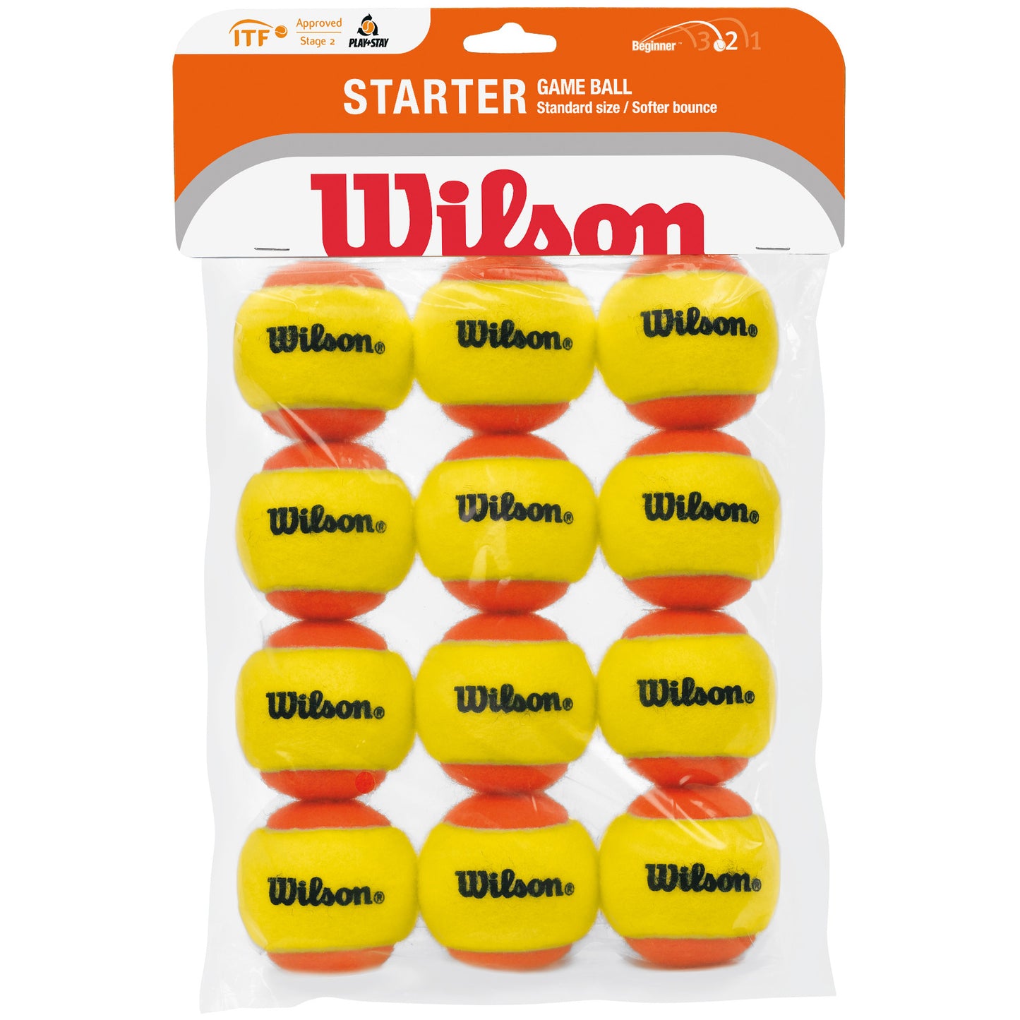 Wilson Starter Balls Stage 2 12ks V Balíčku Wilson Starter Balls Stage 2 12ks V Balíčku