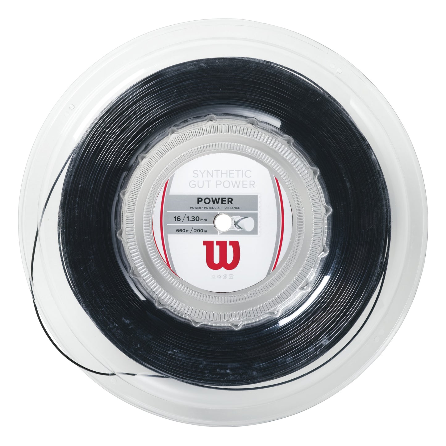 Wilson Synthetic Gut Power Výpletová sada 12,2m - černá Wilson Synthetic Gut Power Výpletová sada 12,2m - černá