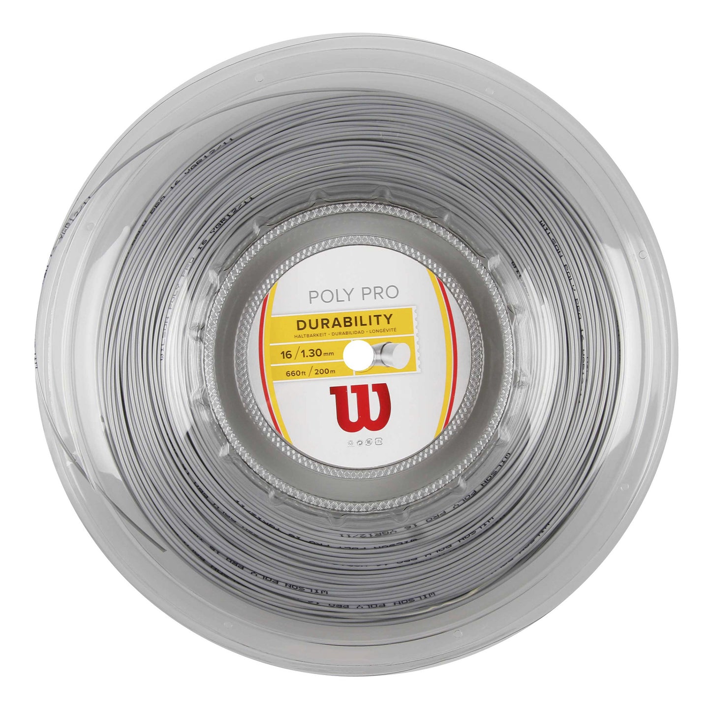 Wilson Poly Pro Výplet-Role 200m-Stříbrná Wilson Poly Pro Výplet-Role 200m-Stříbrná