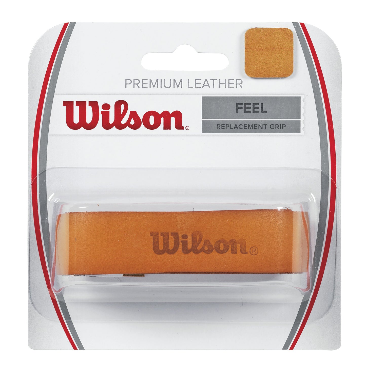 Wilson Premium Leather Replacement Grip 1ks V Balení-Hnědá Wilson Premium Leather Replacement Grip 1ks V Balení-Hnědá