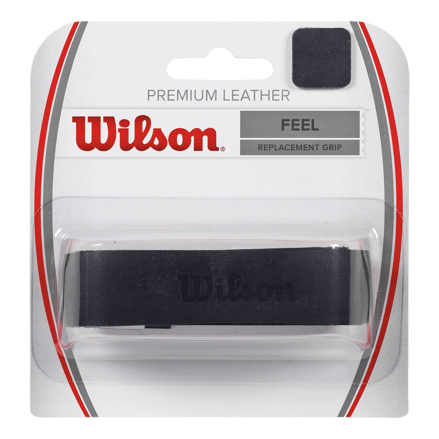 Wilson Premium Leather Replacement Grip 1ks v balení - černá Wilson Premium Leather Replacement Grip 1ks v balení - černá