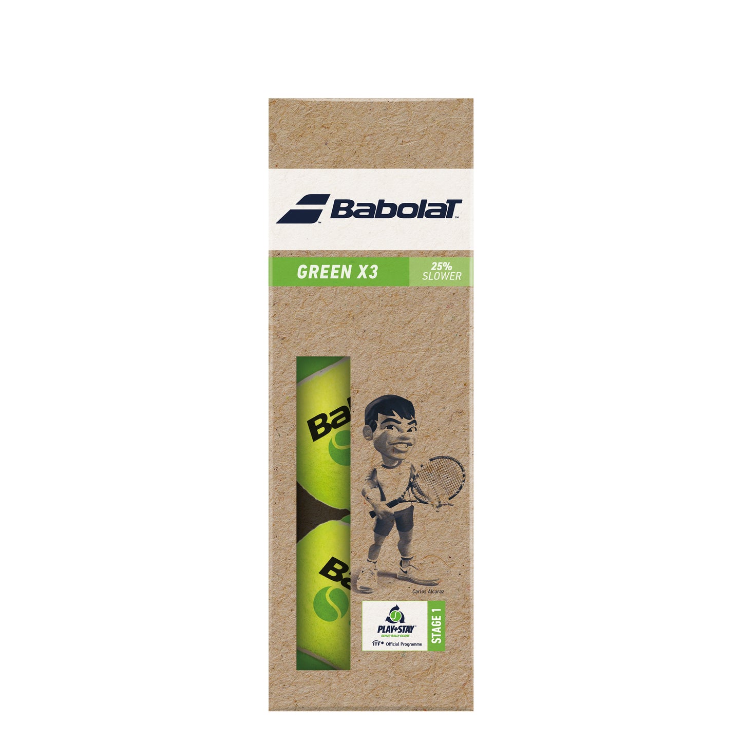 Babolat Green (Stage 1) 3ks V Dóze Babolat Green (Stage 1) 3ks V Dóze