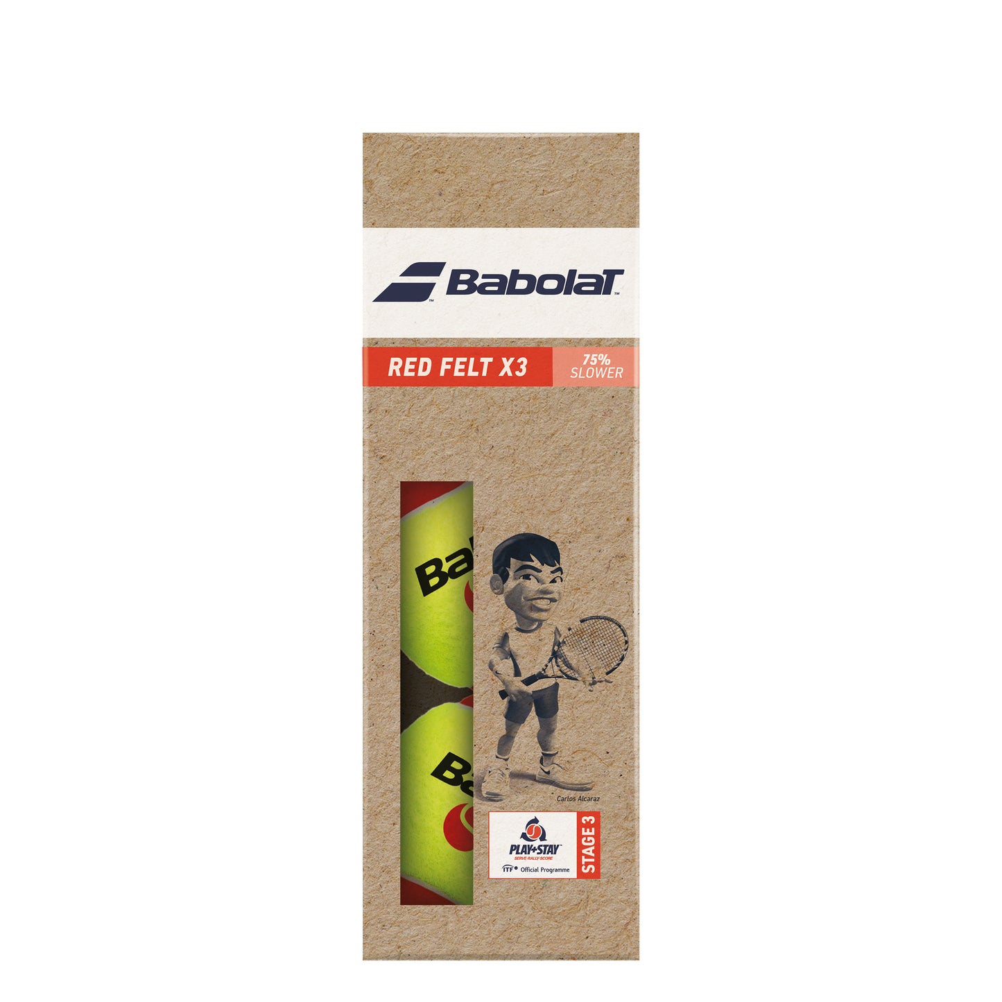 Babolat Red Felt (Stage 3) 3ks V Baleni Babolat Red Felt (Stage 3) 3ks V Baleni