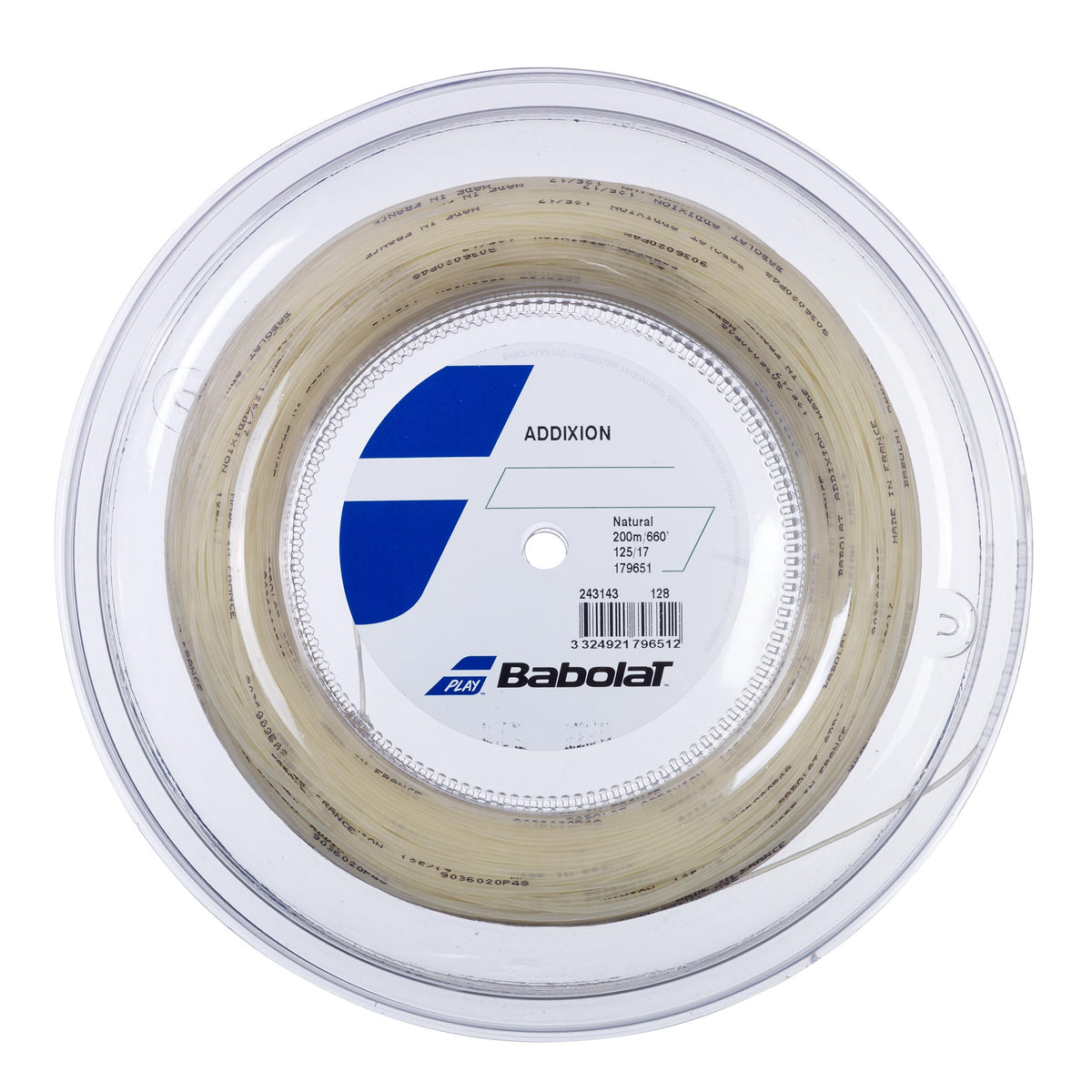 Babolat Addixion Výplet-Role 200m-Přírodní Barvy Babolat Addixion Výplet-Role 200m-Přírodní Barvy