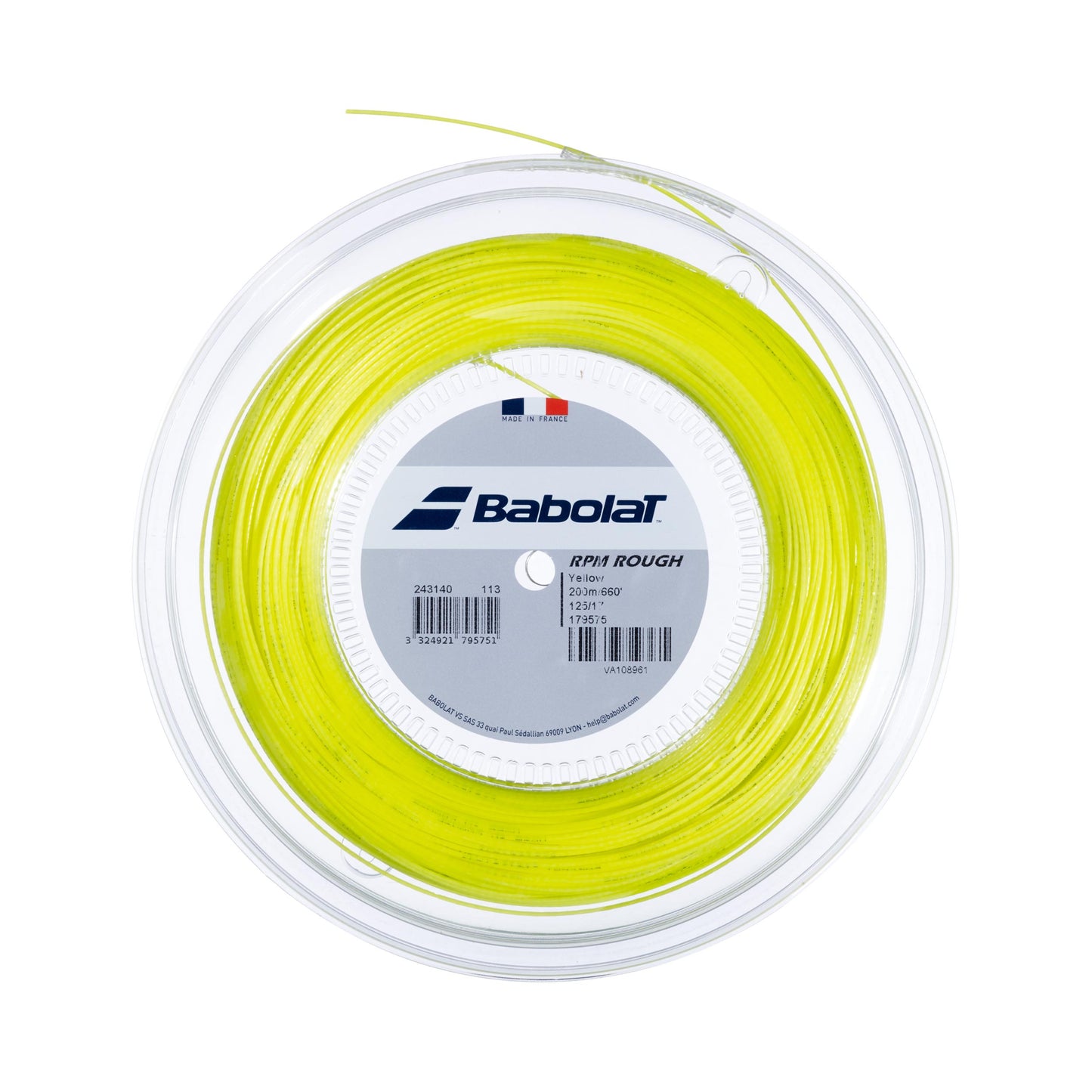 Babolat RPM Rough Výplet-Role 200m-Žlutá Babolat RPM Rough Výplet-Role 200m-Žlutá