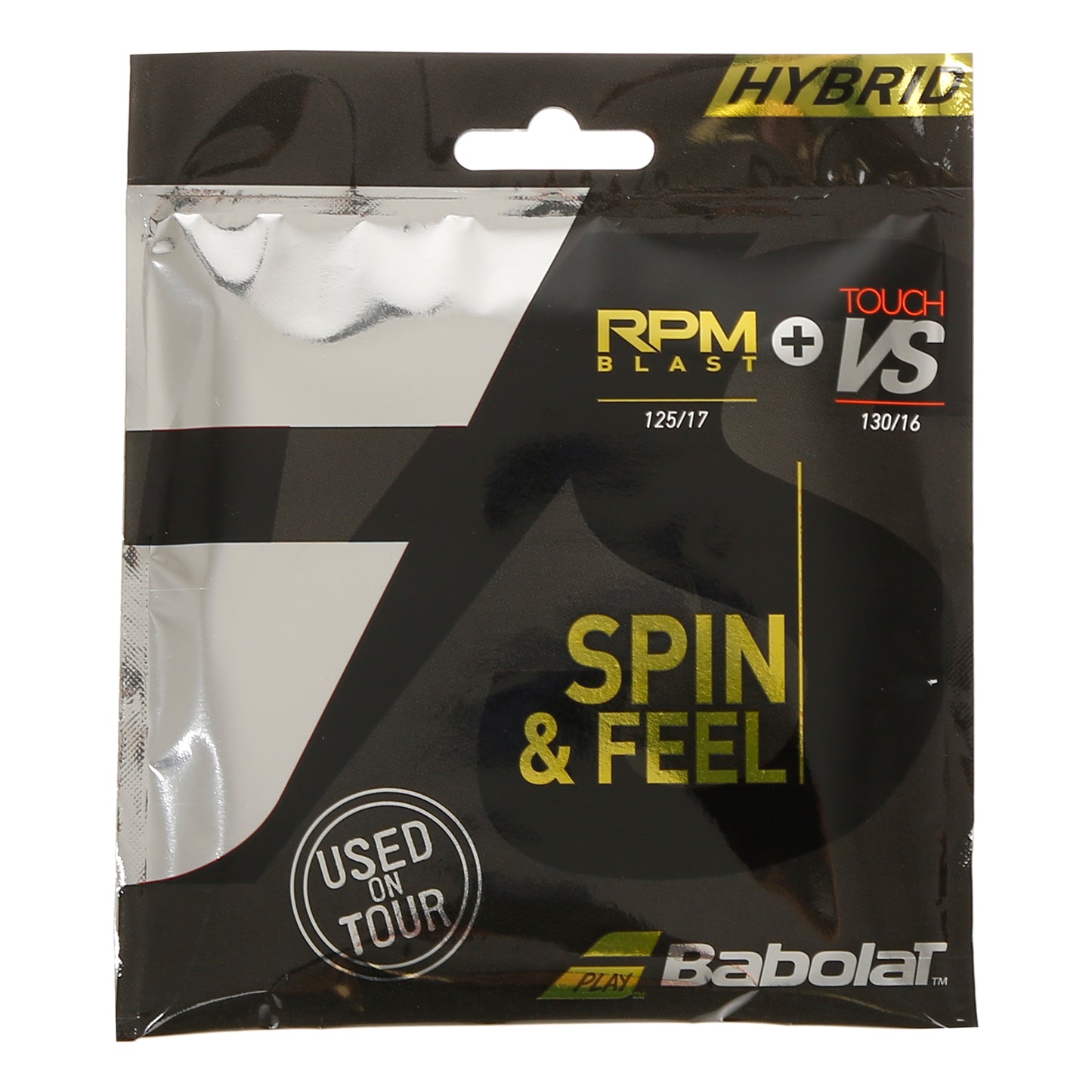 Babolat RPM Blast 125 + Touch VS 130 Výpletová Sada-Černá Babolat RPM Blast 125 + Touch VS 130 Výpletová Sada-Černá