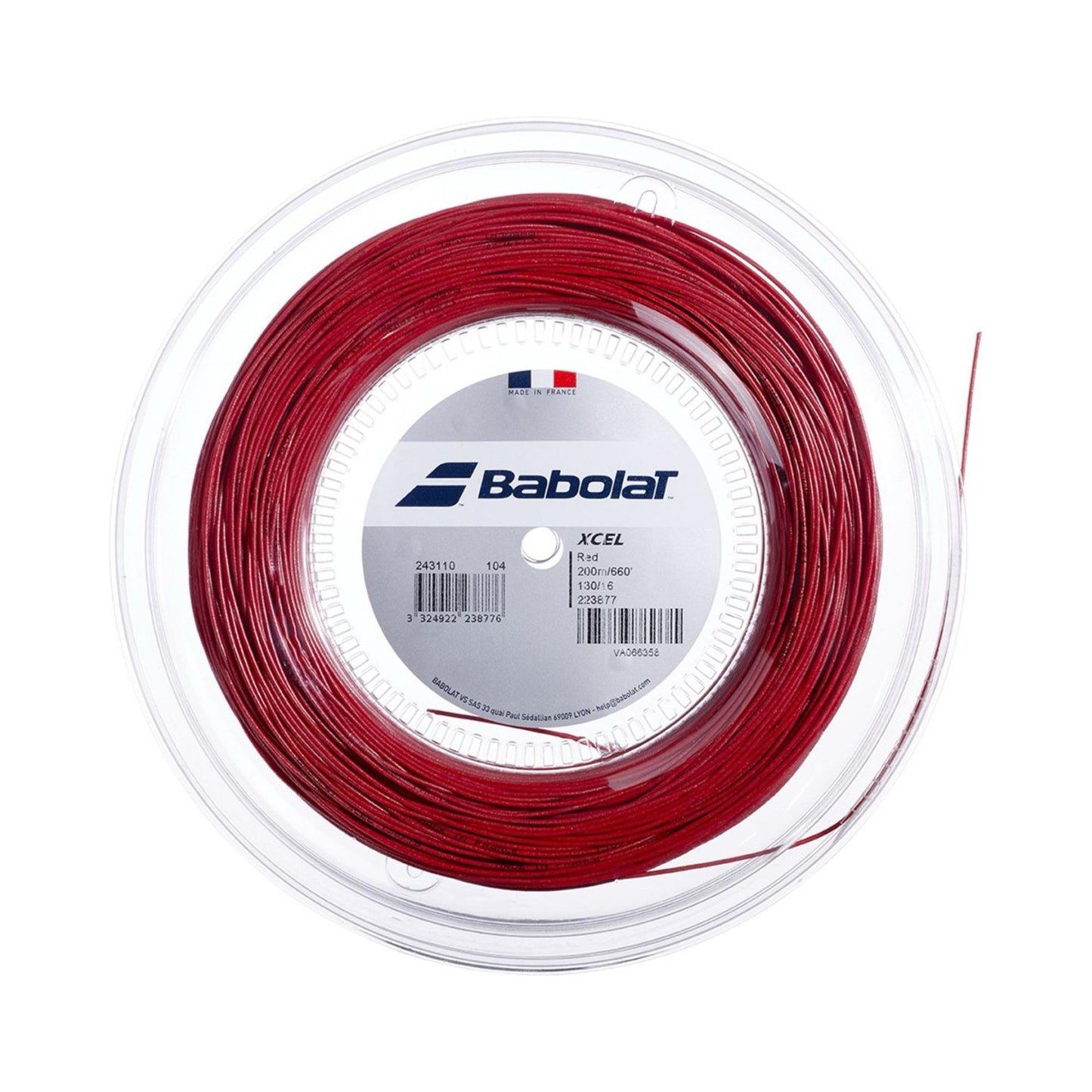 Babolat Xcel Výplet-Role 200m-Červená Babolat Xcel Výplet-Role 200m-Červená