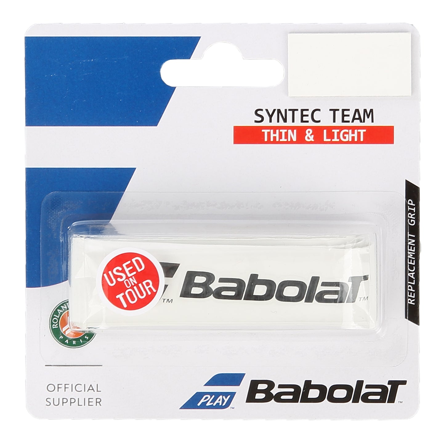 Babolat Syntec Team 1ks v balení-bílá Babolat Syntec Team 1ks v balení-bílá