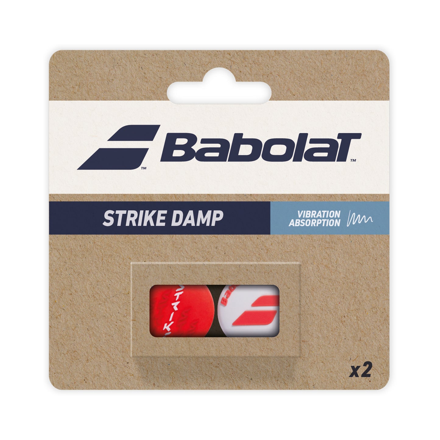Babolat Strike Damp Tlumítko Vibrací 2ks V Baleni-Bílá Babolat Strike Damp Tlumítko Vibrací 2ks V Baleni-Bílá