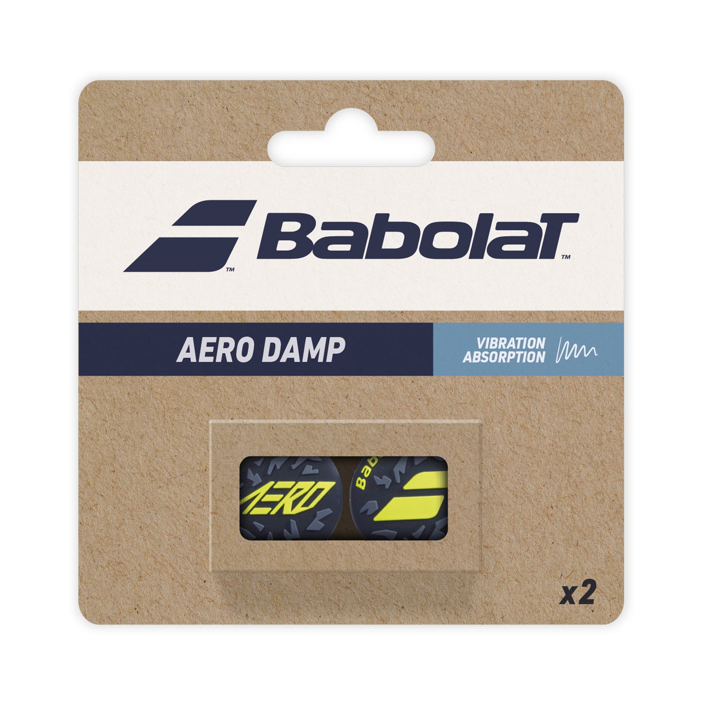 Babolat Aero Damp Tlumítko Vibrací 2ks V Baleni-Černá Babolat Aero Damp Tlumítko Vibrací 2ks V Baleni-Černá