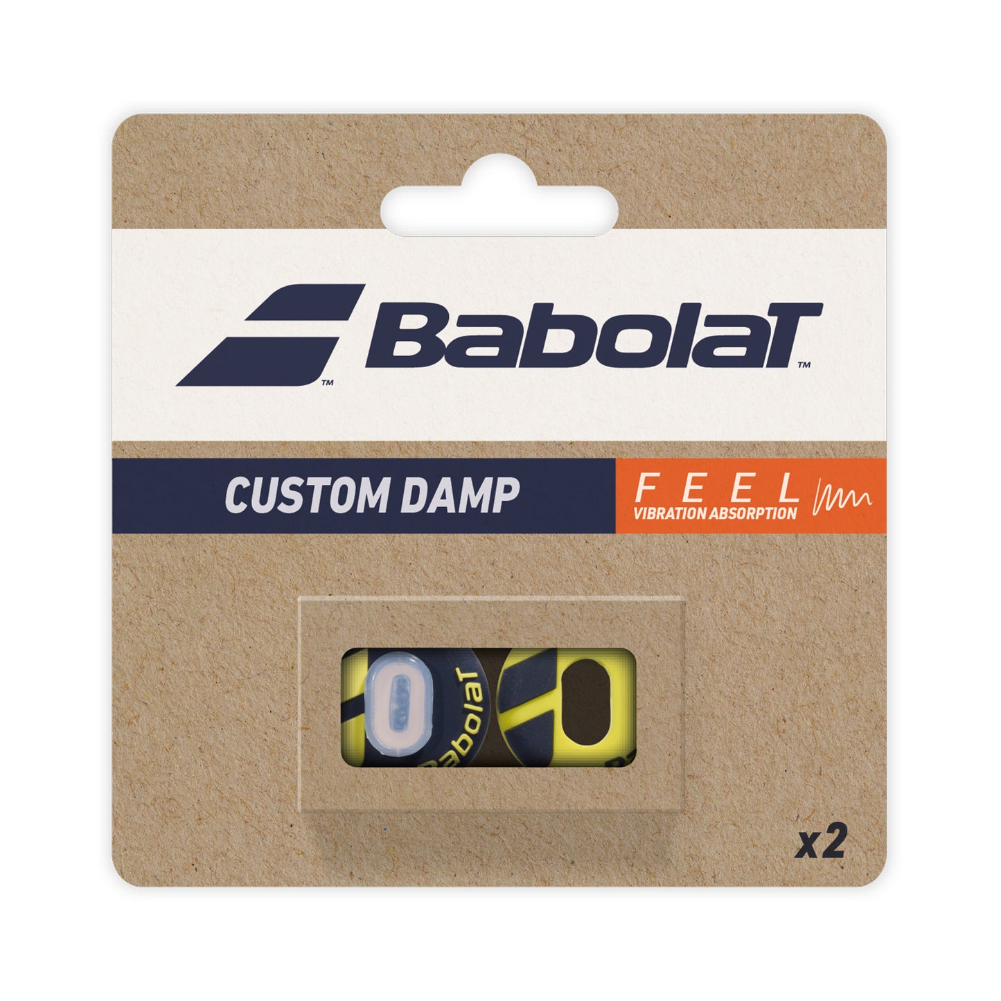 Babolat Custom Damp Tlumítko Vibrací 2ks V Baleni-Černá,Žlutá Babolat Custom Damp Tlumítko Vibrací 2ks V Baleni-Černá,Žlutá