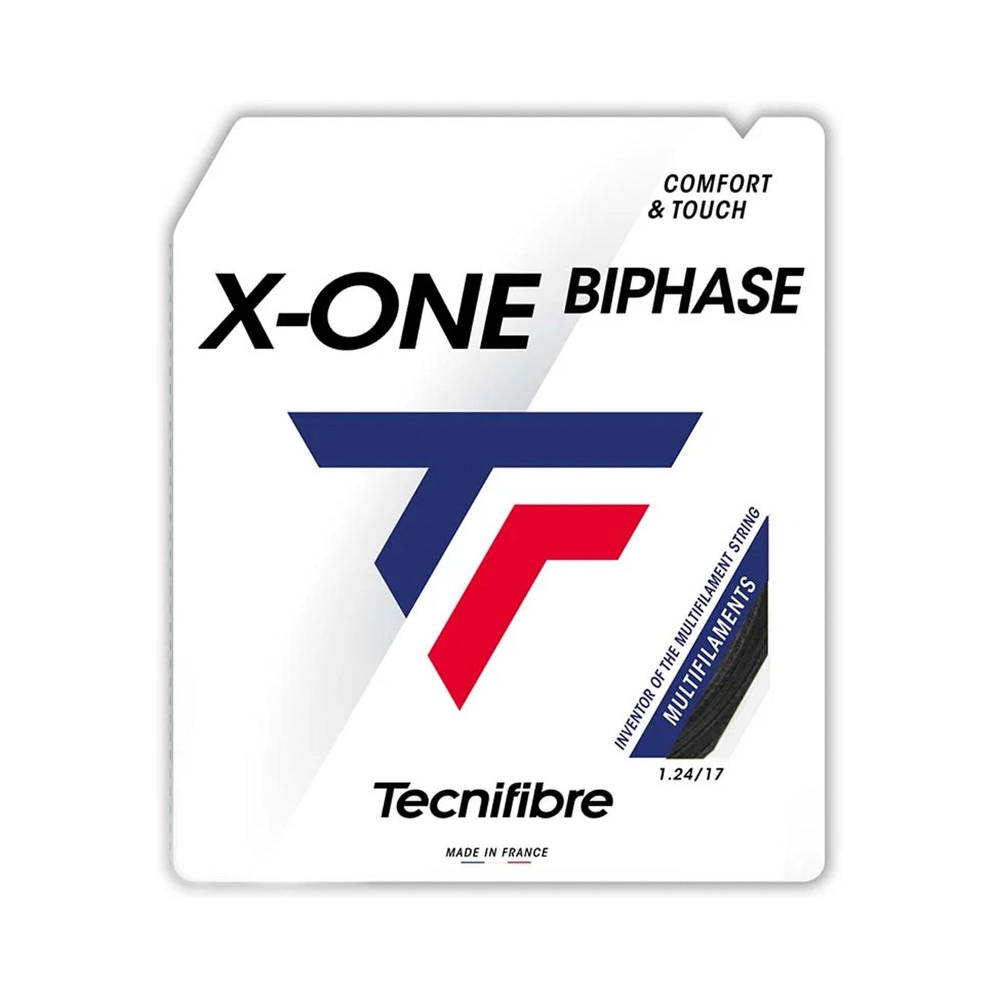 Tecnifibre X-One Biphase Výpletová Sada 12,2m-Černá Tecnifibre X-One Biphase Výpletová Sada 12,2m-Černá
