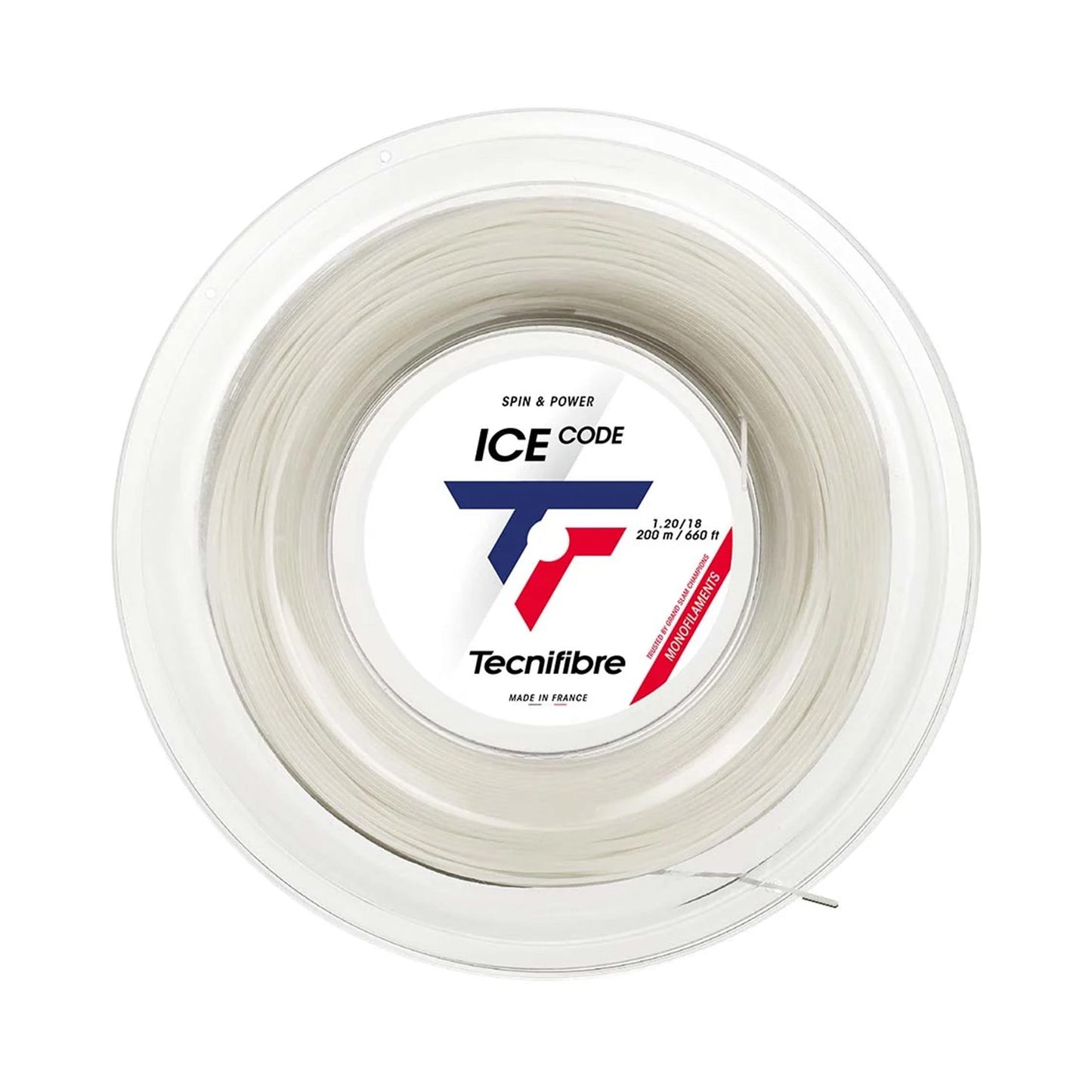 Tecnifibre Ice Code Výplet-Role 200m-Bílá Tecnifibre Ice Code Výplet-Role 200m-Bílá