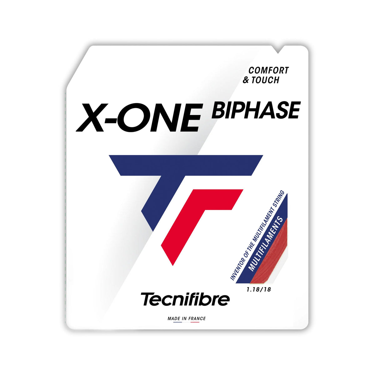 Tecnifibre X-One Biphase 12m Výpletová Sada-Červená Tecnifibre X-One Biphase 12m Výpletová Sada-Červená