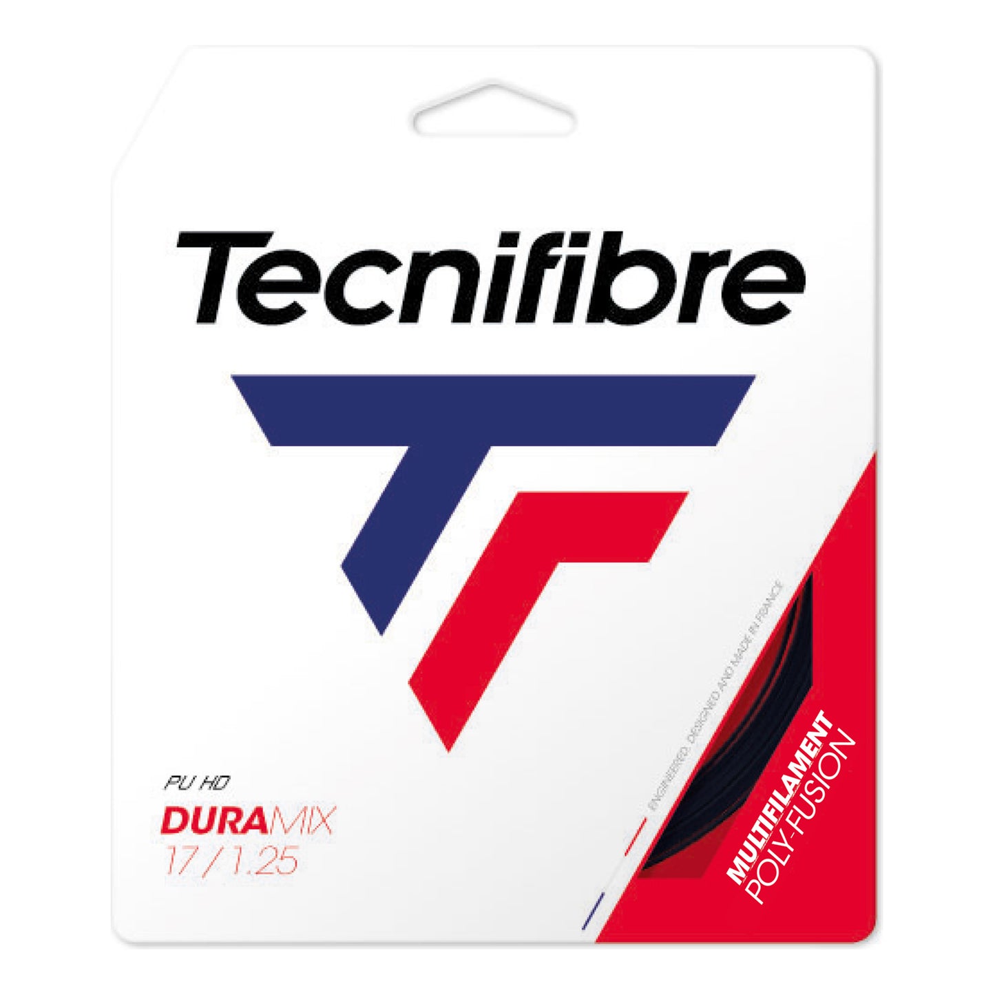 Tecnifibre Duramix HD 12m Výpletová Sada-Černá Tecnifibre Duramix HD 12m Výpletová Sada-Černá