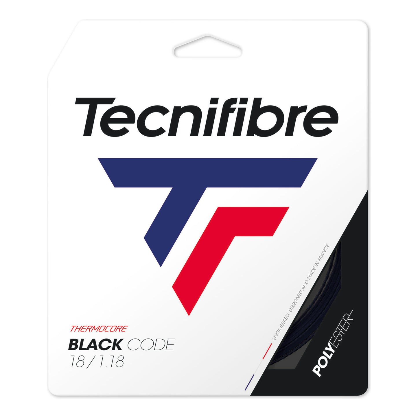 Tecnifibre Black Code 12m Výpletová Sada-Černá Tecnifibre Black Code 12m Výpletová Sada-Černá