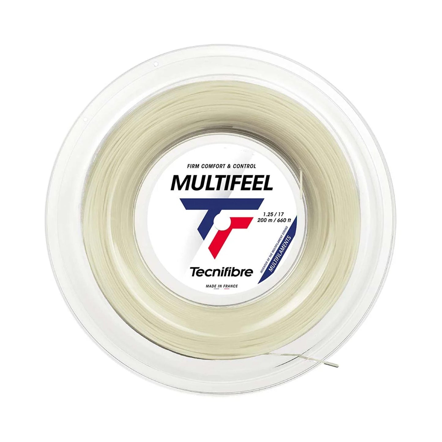 Tecnifibre Multifeel 200m Výplet-Role-Přírodní Barvy Tecnifibre Multifeel 200m Výplet-Role-Přírodní Barvy