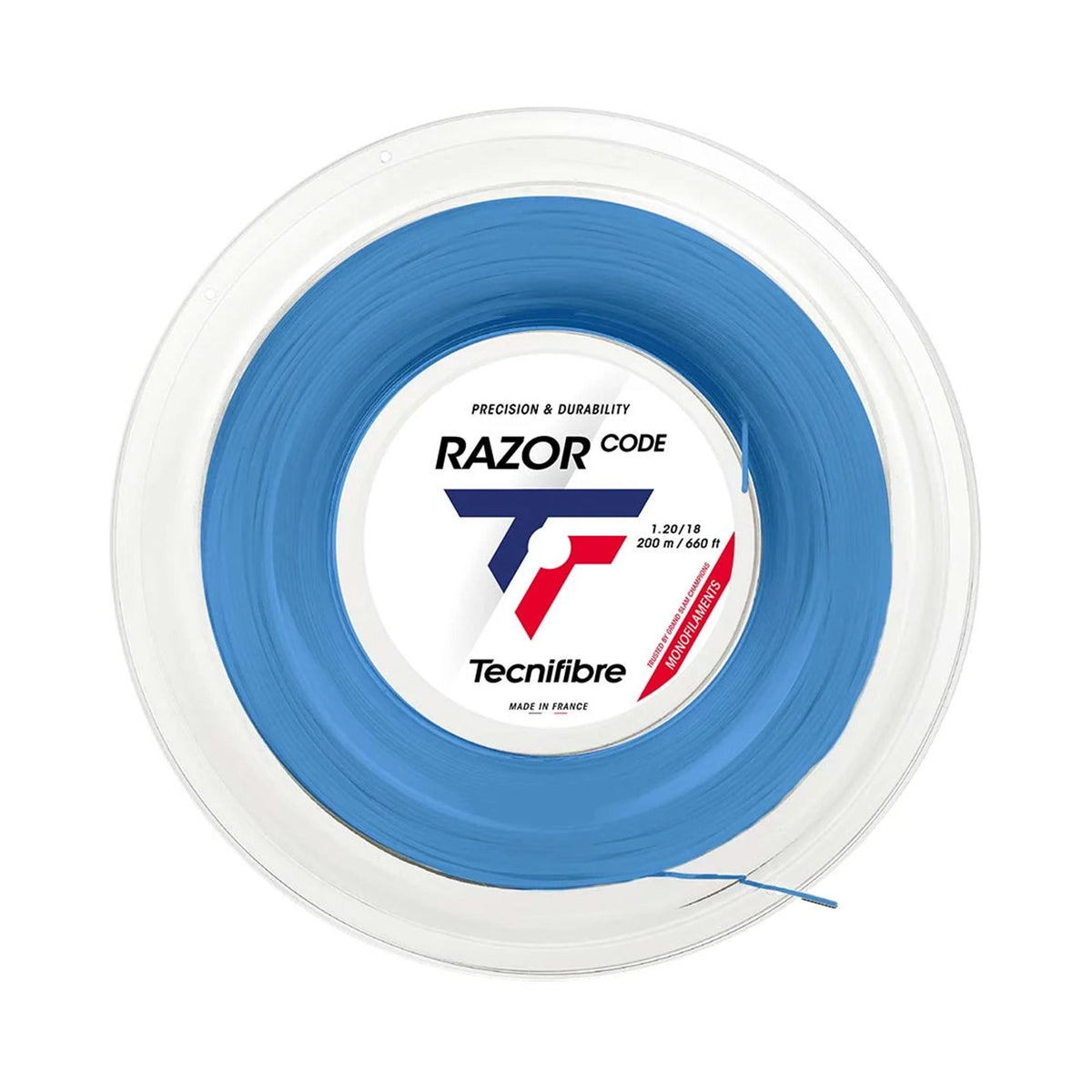Tecnifibre Razor Code 200m Výplet-Role-Modrá Tecnifibre Razor Code 200m Výplet-Role-Modrá