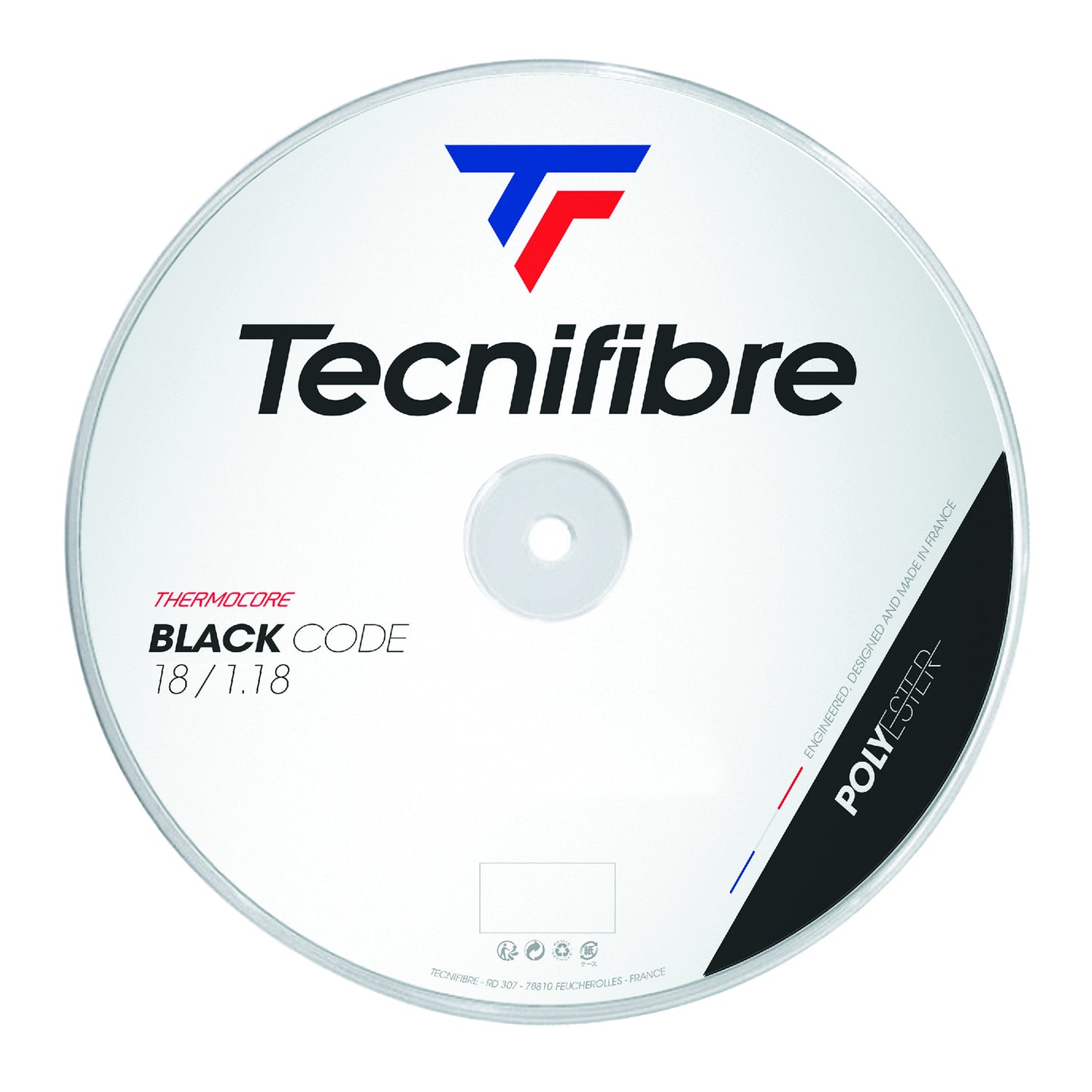 Tecnifibre Black Code 200m Výplet-Role-Černá Tecnifibre Black Code 200m Výplet-Role-Černá