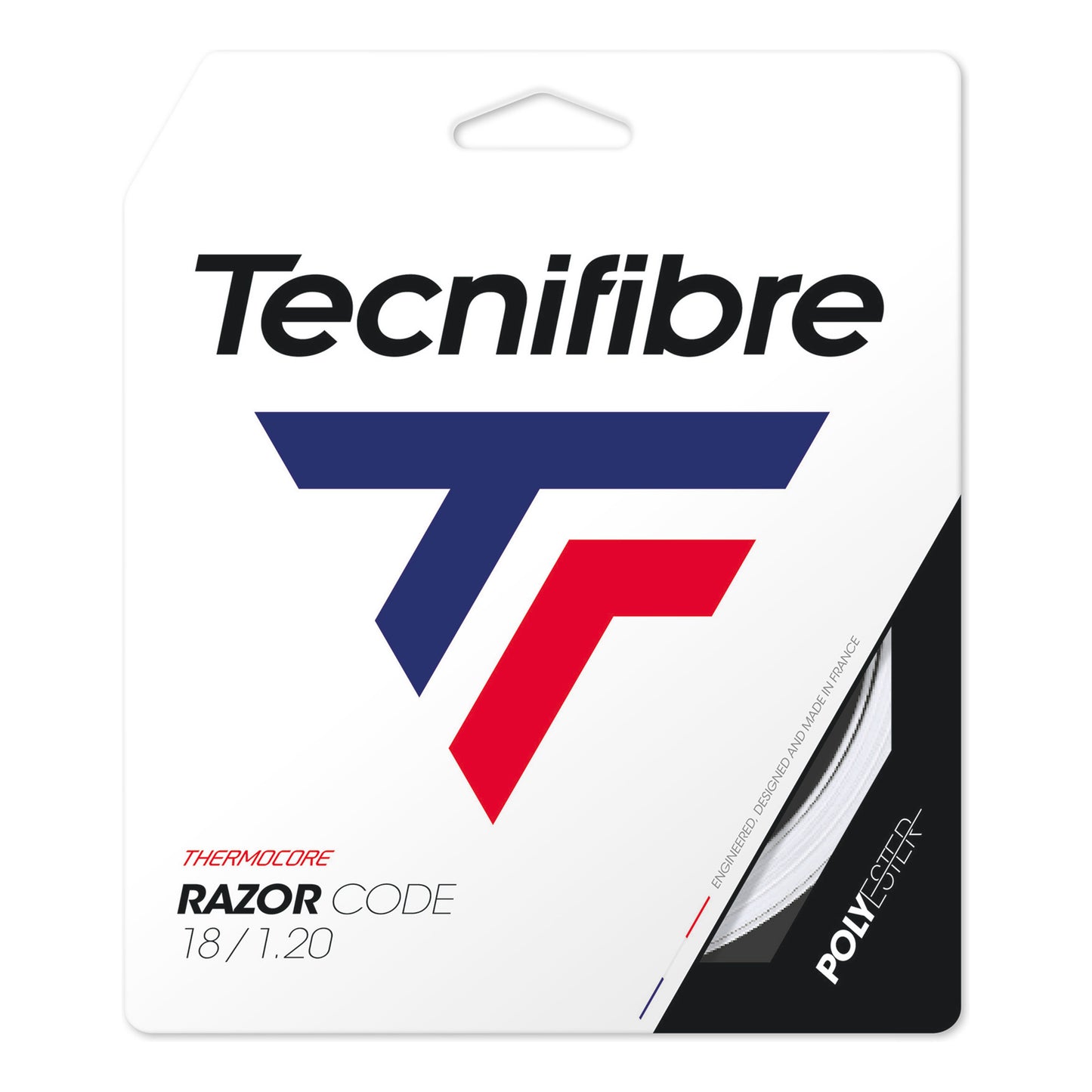 Tecnifibre Razor Code 12m Výpletová Sada-Bílá Tecnifibre Razor Code 12m Výpletová Sada-Bílá