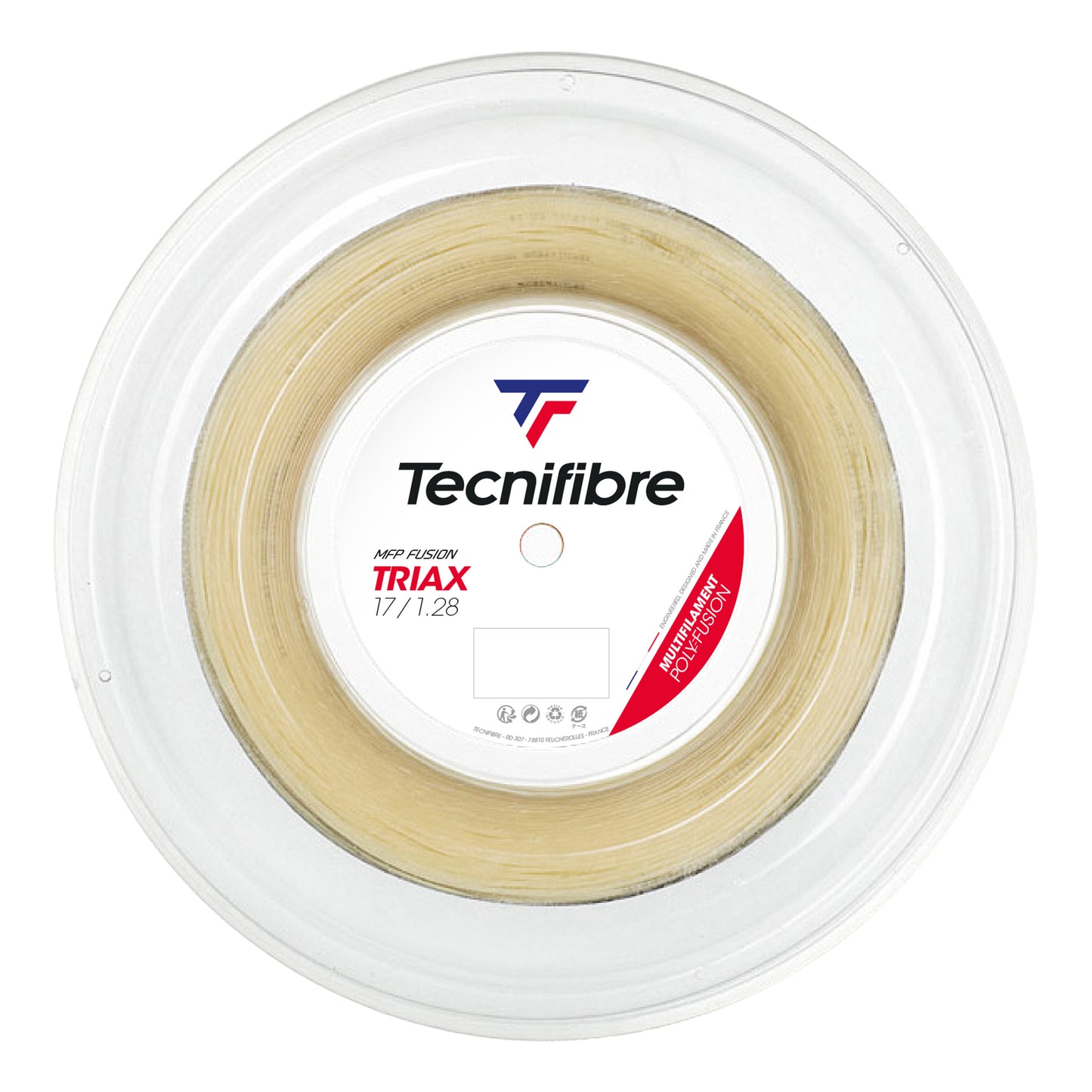 Tecnifibre Triax Výplet-Role 200m-Přírodní Barvy Tecnifibre Triax Výplet-Role 200m-Přírodní Barvy