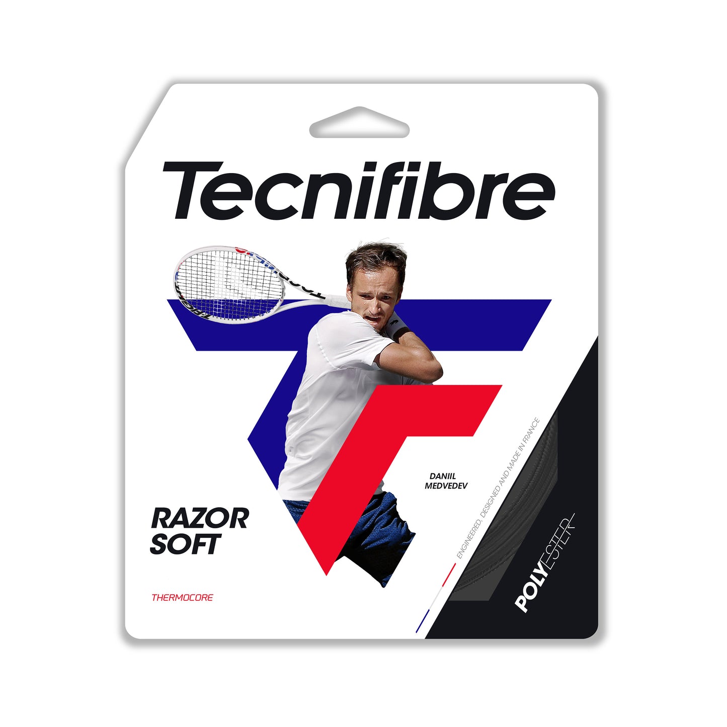 Tecnifibre Razor Soft 12m Výpletová Sada-Šedá Tecnifibre Razor Soft 12m Výpletová Sada-Šedá