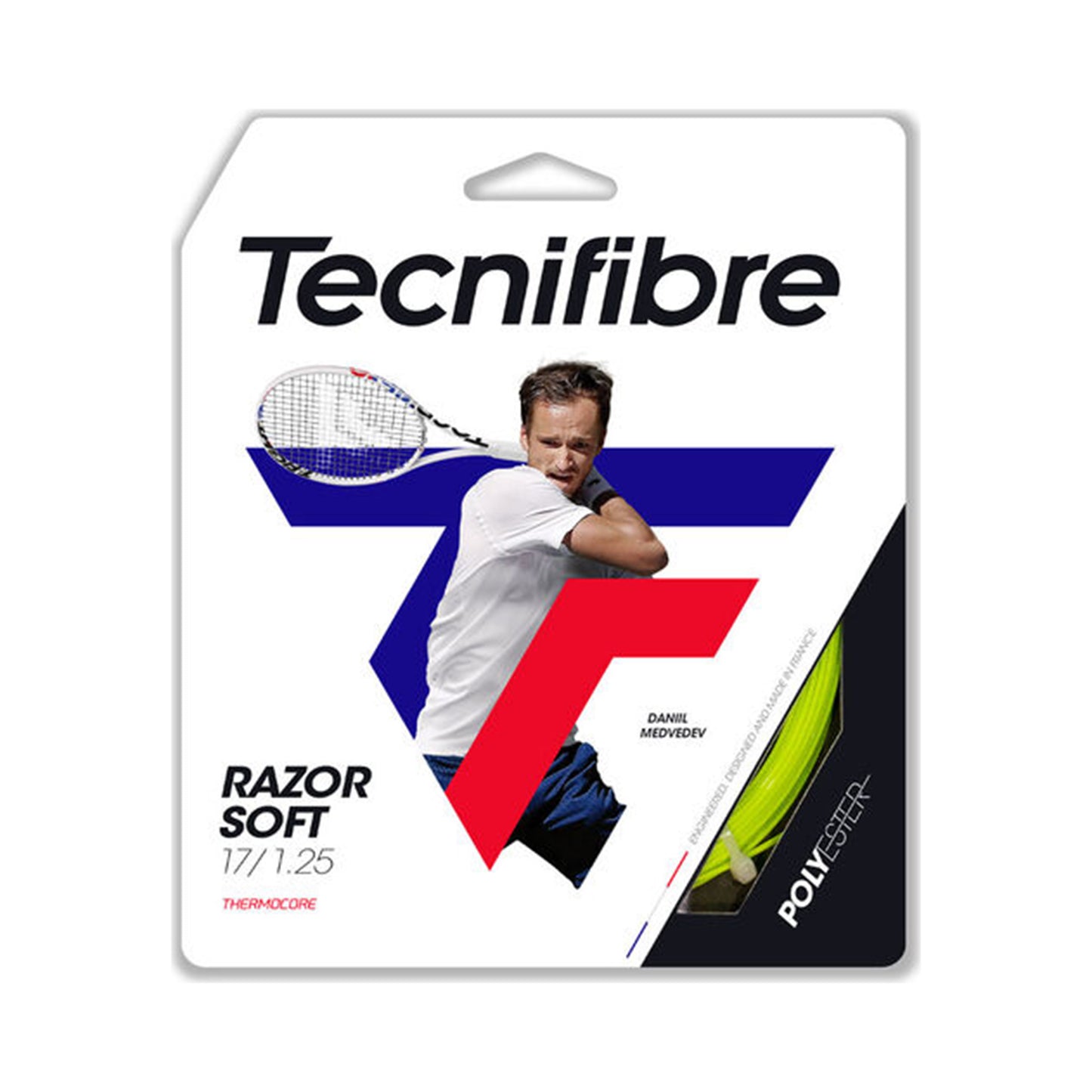 Tecnifibre Razor Soft 12m Výpletová Sada - Limetková Tecnifibre Razor Soft 12m Výpletová Sada - Limetková