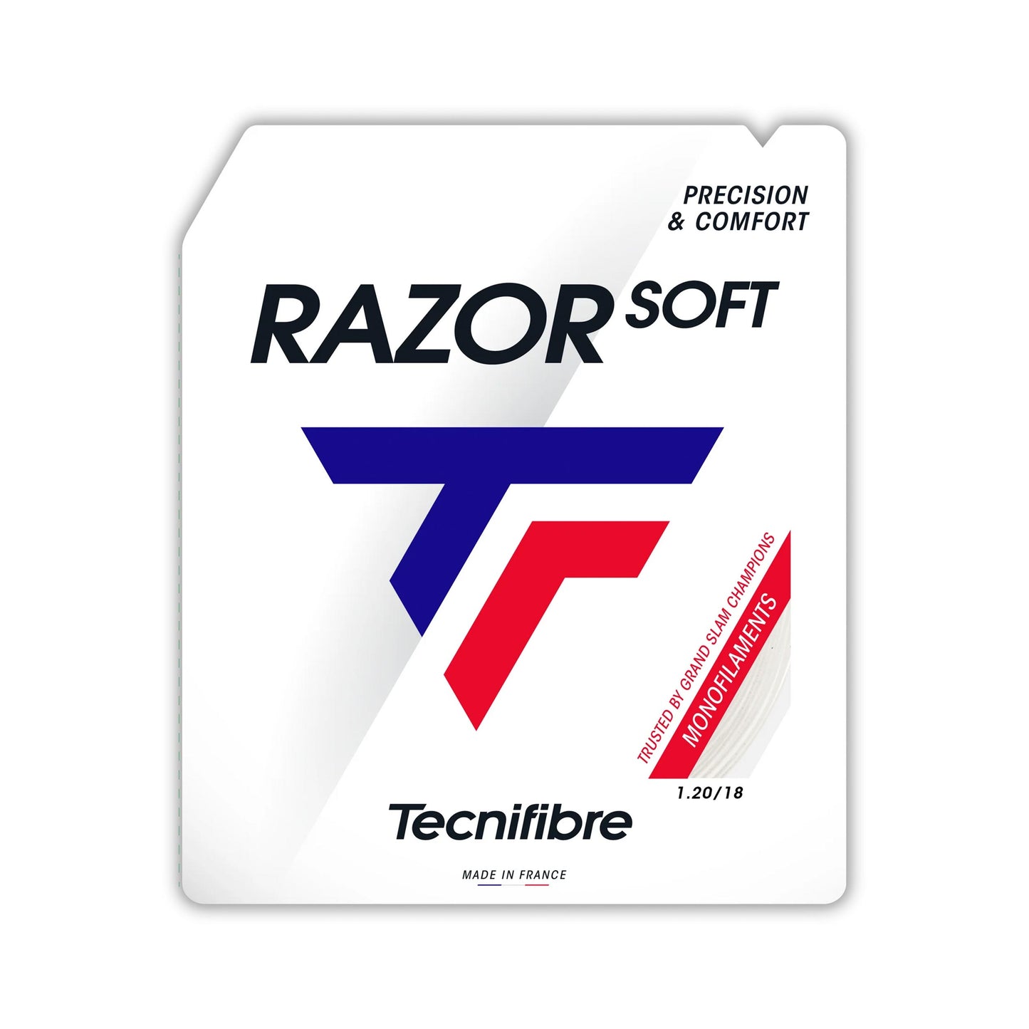 Tecnifibre Razor Soft 12m Výpletová Sada-Bílá Tecnifibre Razor Soft 12m Výpletová Sada-Bílá
