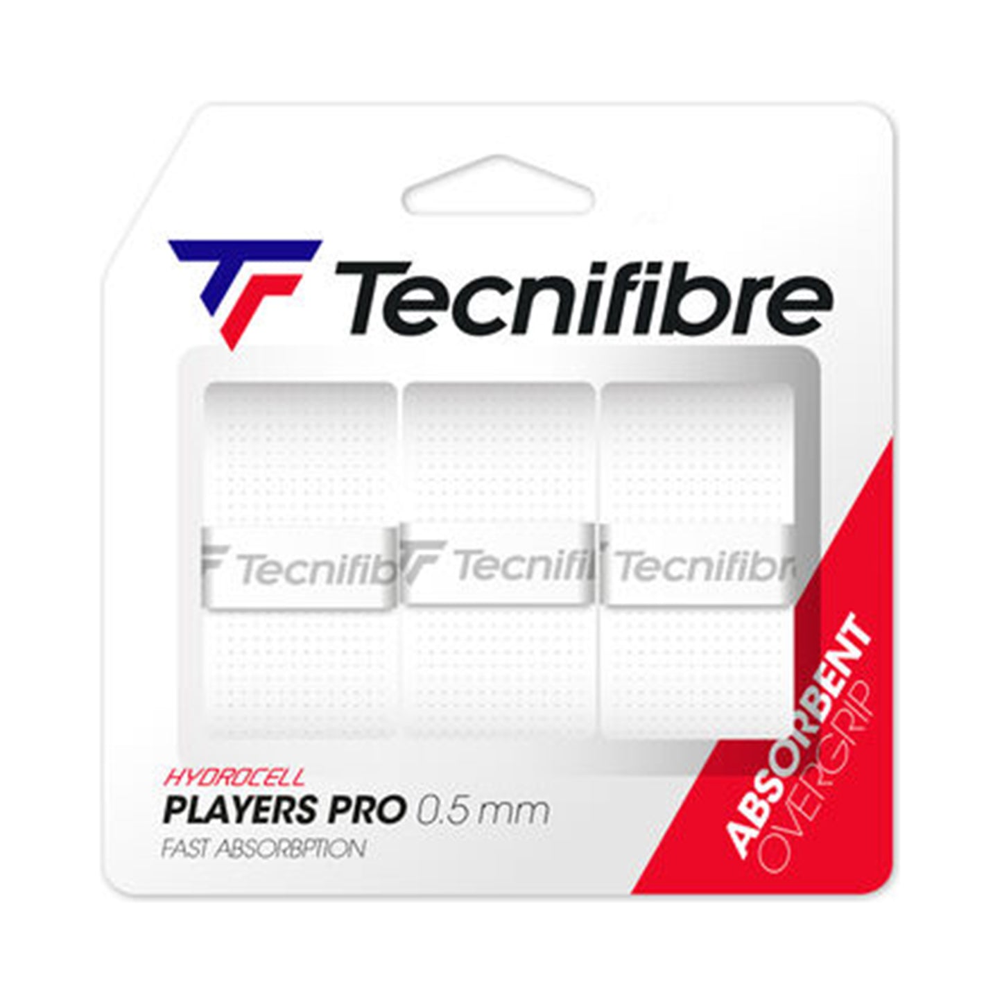 Tecnifibre Players Pro 3er 3ks V Baleni-Bílá Tecnifibre Players Pro 3er 3ks V Baleni-Bílá