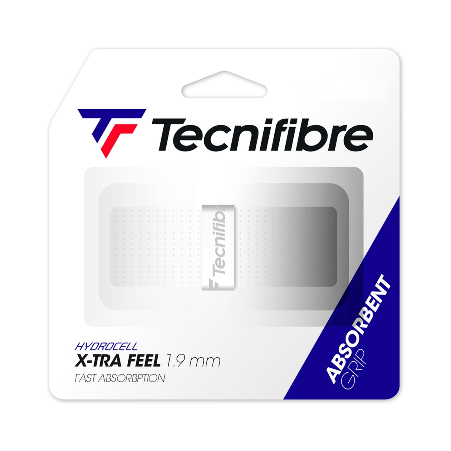 Tecnifibre X-Tra Feel ATP 1ks v balení - bílá Tecnifibre X-Tra Feel ATP 1ks v balení - bílá