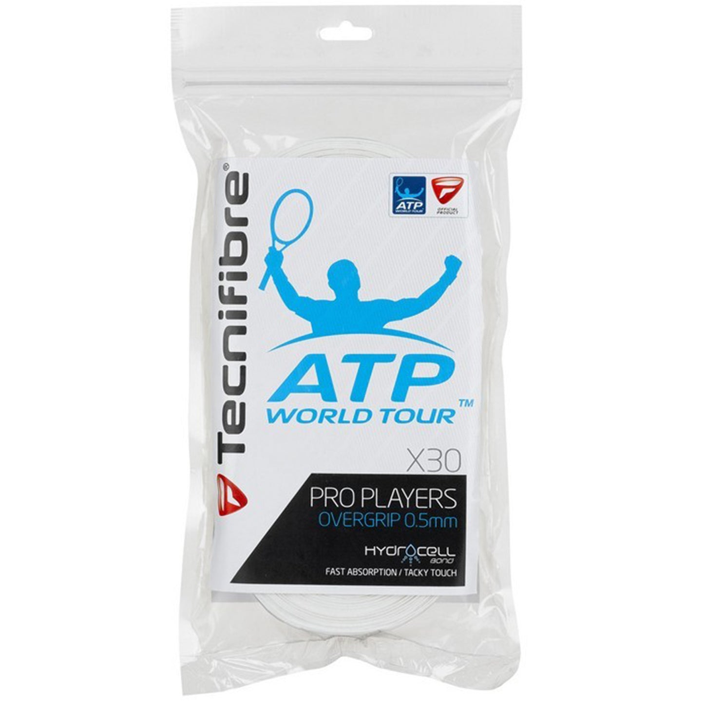 Tecnifibre Players Pro 30er 30ks Baleni-Bílá Tecnifibre Players Pro 30er 30ks Baleni-Bílá