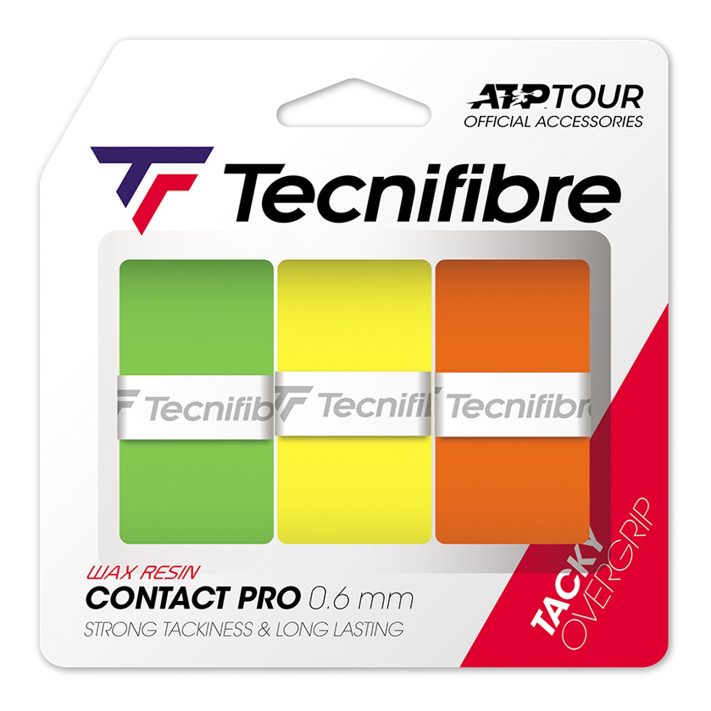 Tecnifibre Contact Pro Farbmix 3er 3ks V Baleni-Vícebarevné Tecnifibre Contact Pro Farbmix 3er 3ks V Baleni-Vícebarevné