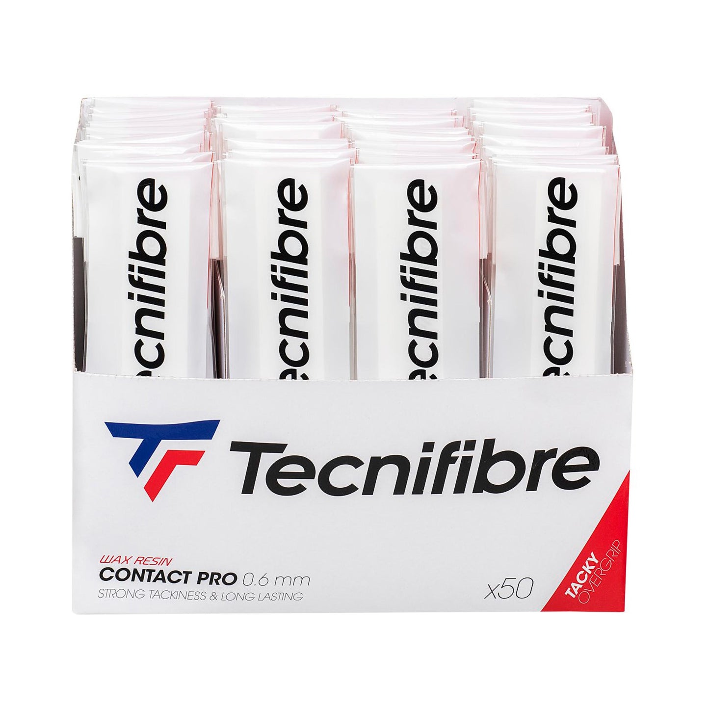 Tecnifibre Contact Pro 50ls balení - bílá Tecnifibre Contact Pro 50ls balení - bílá