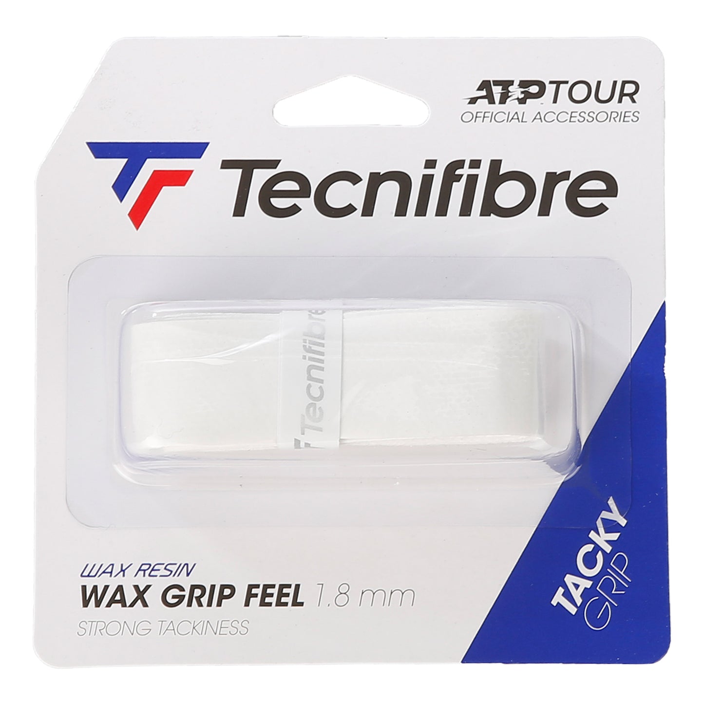 Tecnifibre Wax Feel Grip 1ks V Balení-Bílá Tecnifibre Wax Feel Grip 1ks V Balení-Bílá